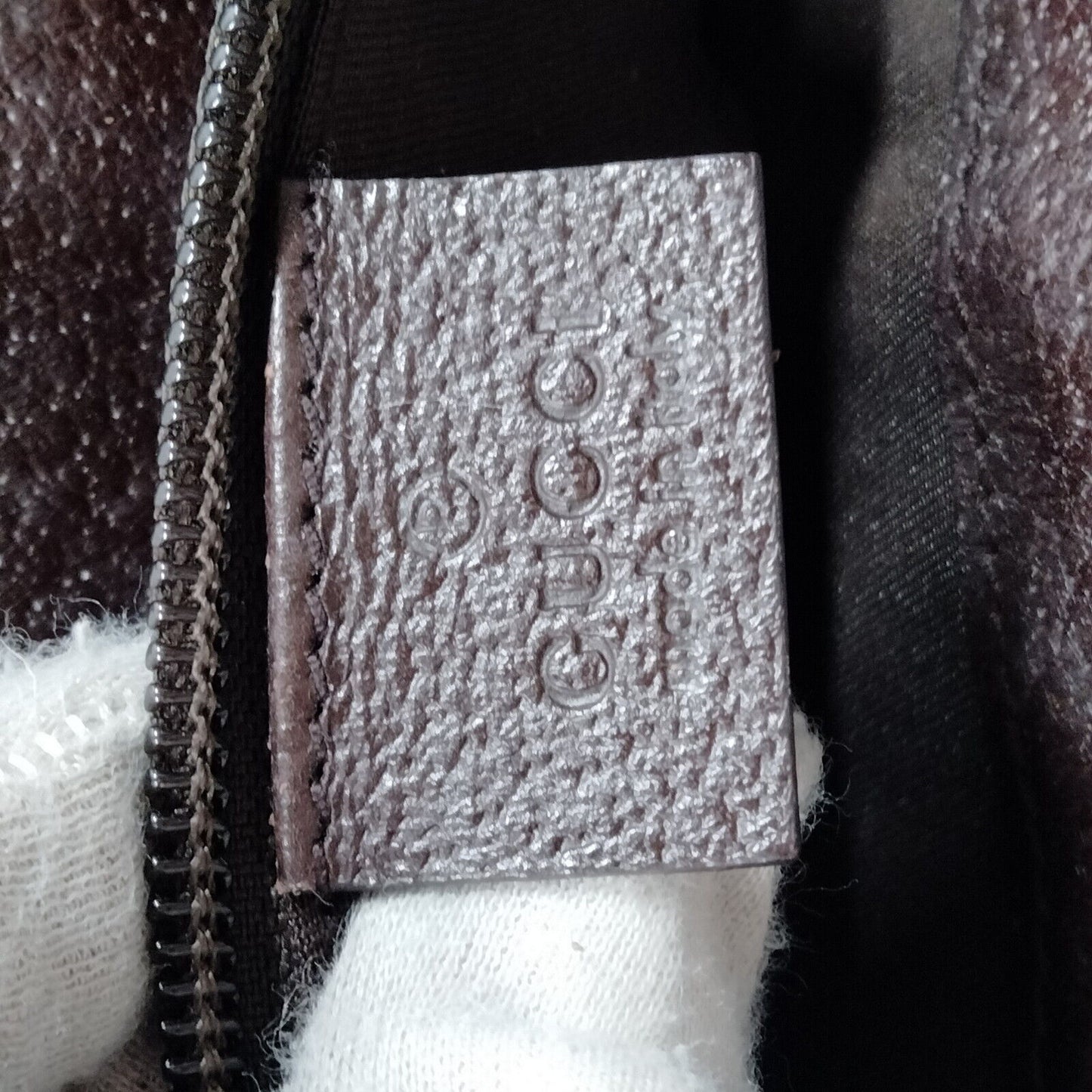 Gucci Brown Canvas Crossbody Bag