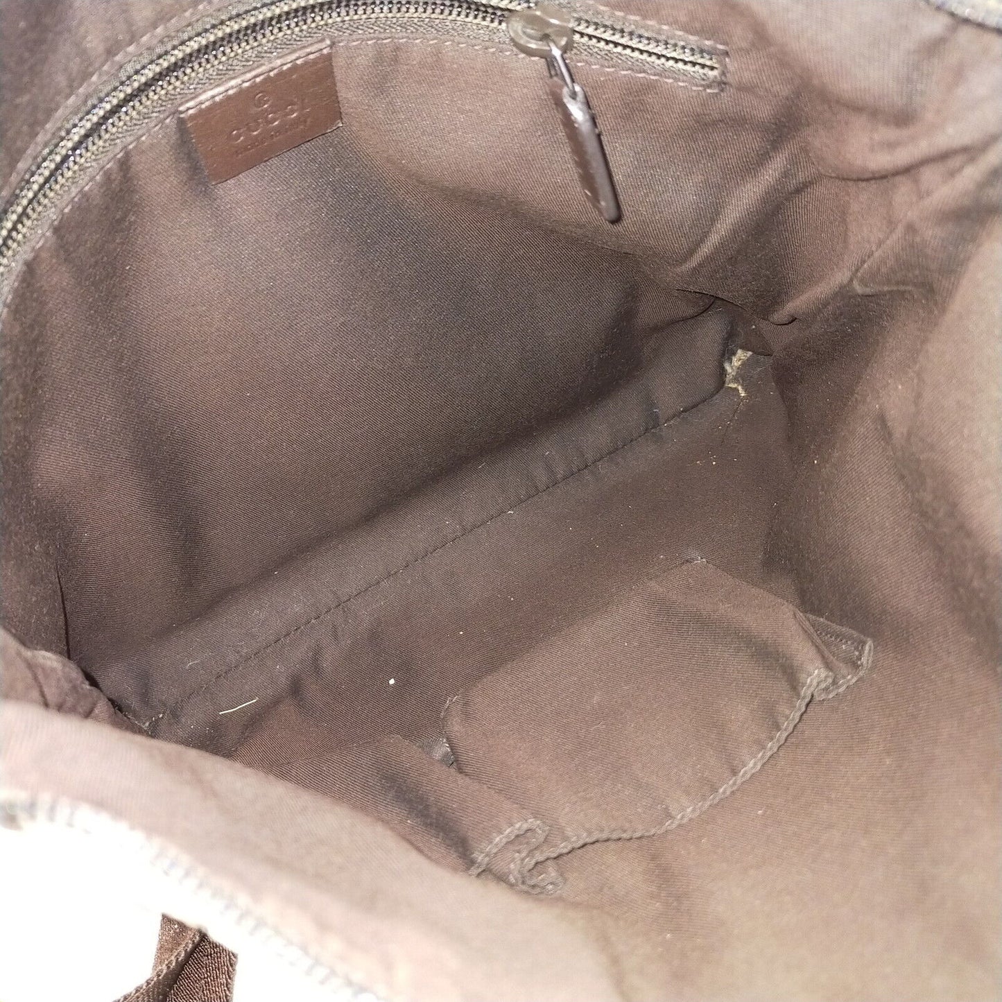 Gucci Brown Canvas Crossbody Bag