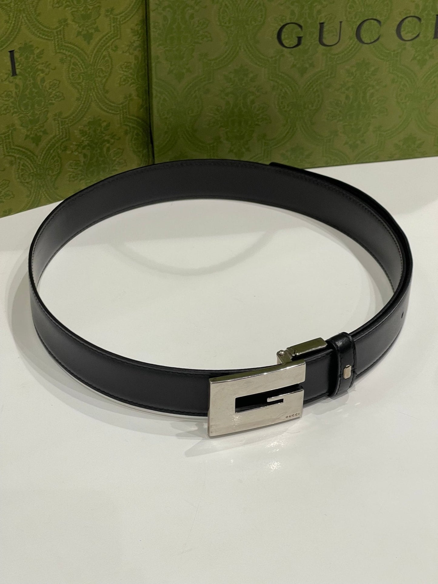 Gucci - Ceinture G noire