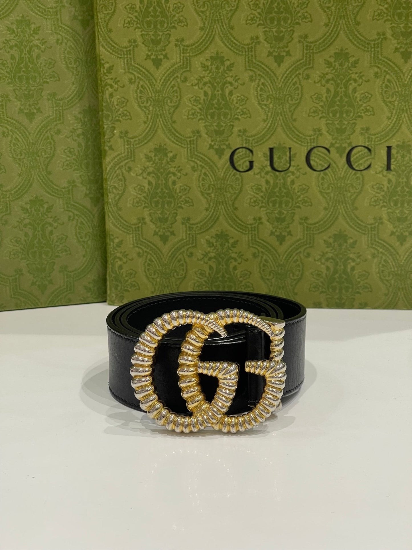 Gucci - Ceinture GG dorée GM