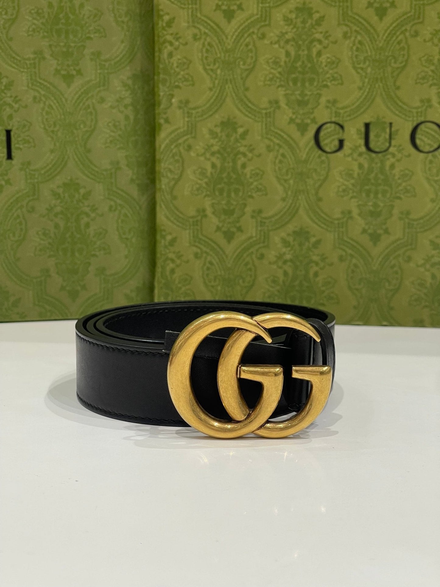 Gucci - Ceinture GG dorée MM
