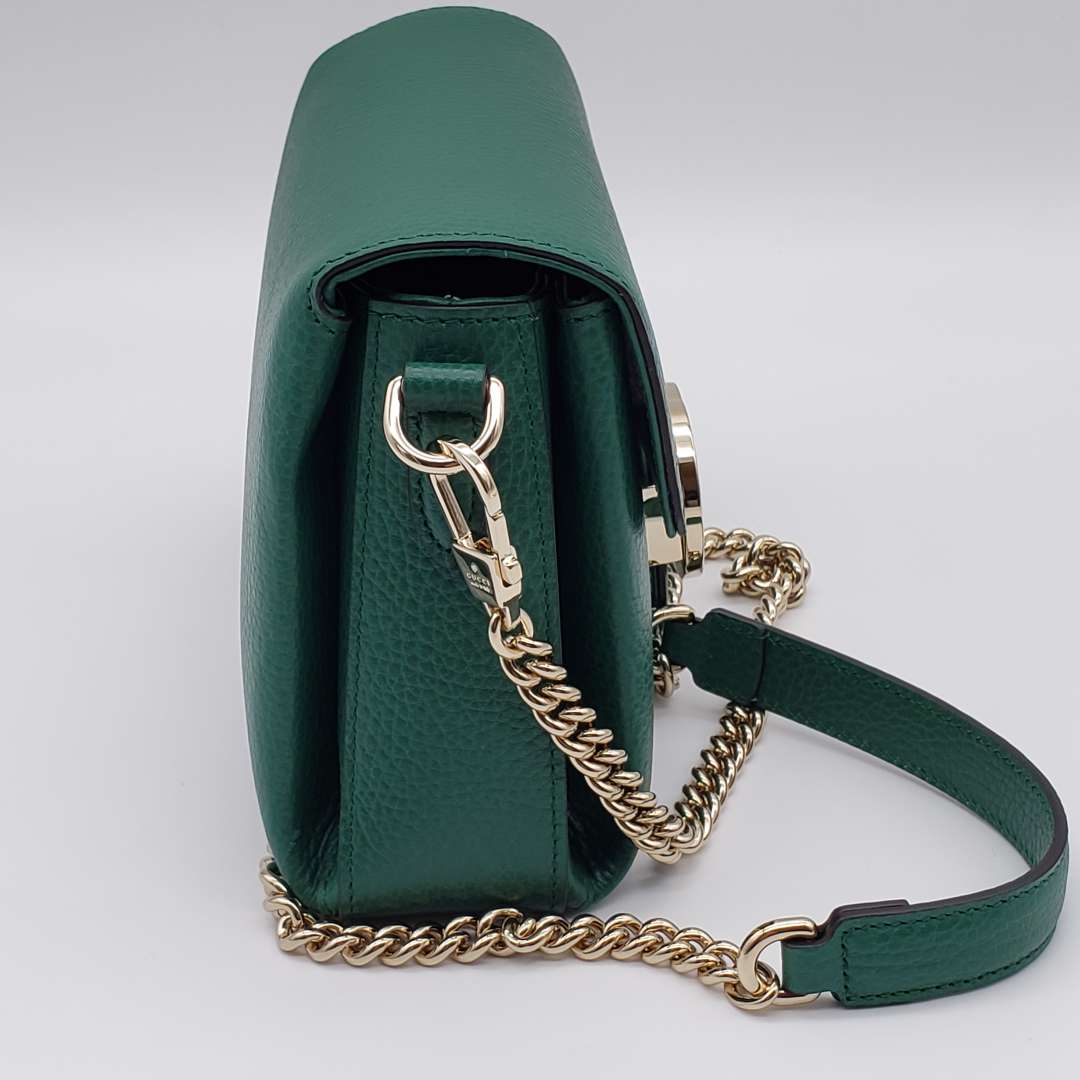 Gucci GG Interlocking Green Crossbody and Shoulder Bag