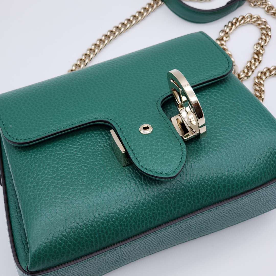 Gucci GG Interlocking Green Crossbody and Shoulder Bag