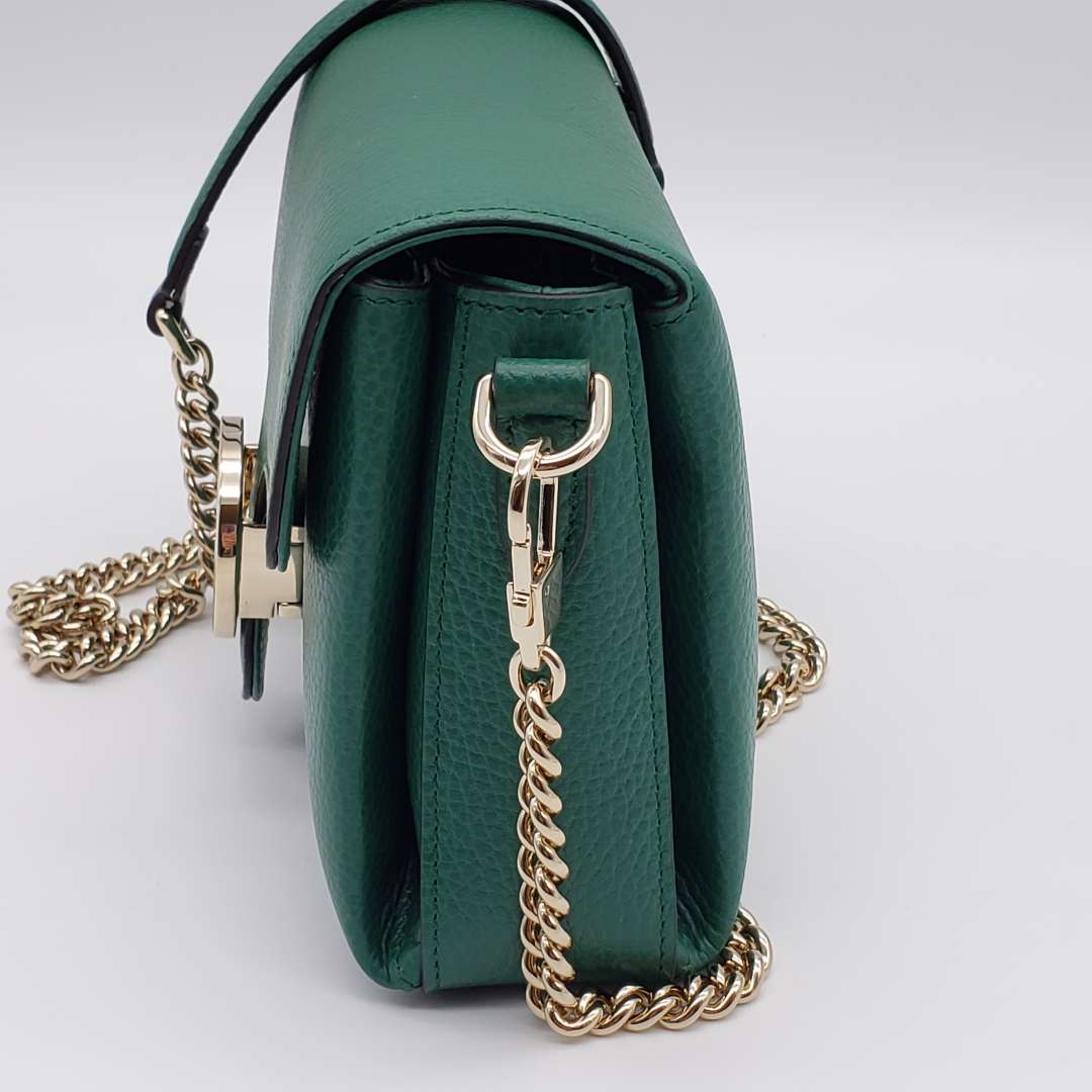 Gucci GG Interlocking Green Crossbody and Shoulder Bag