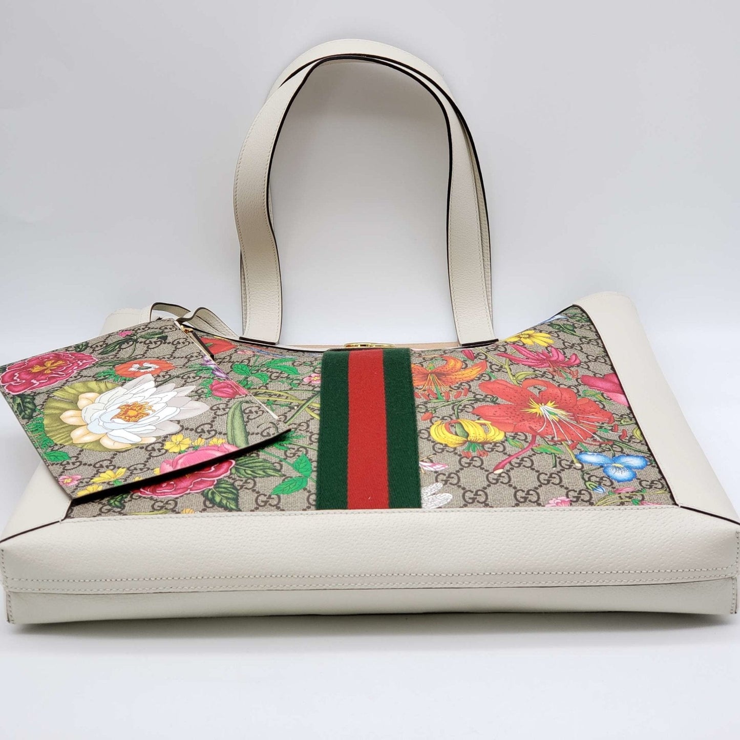 Gucci GG Ophidia Flora Large Tote Bag Brand New