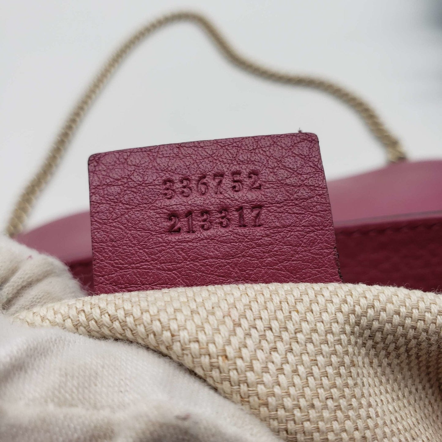 Gucci GG Soho on Chain Crossbody Shoulder Bag