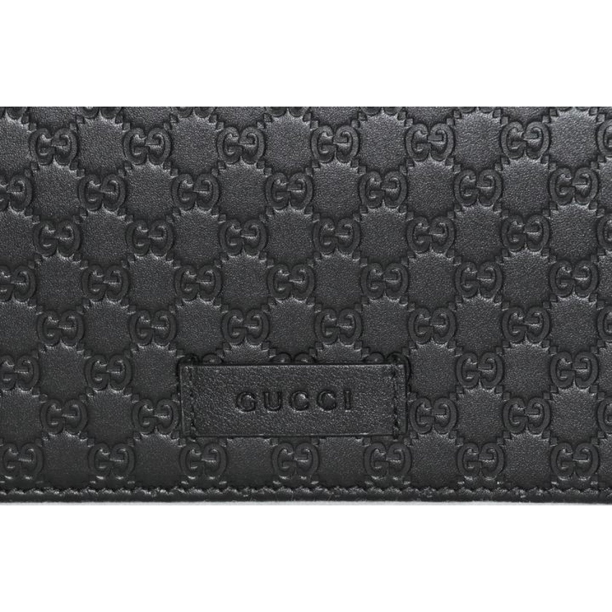 Gucci Microguccissma Black Wallet Crossbody Handbag 466507