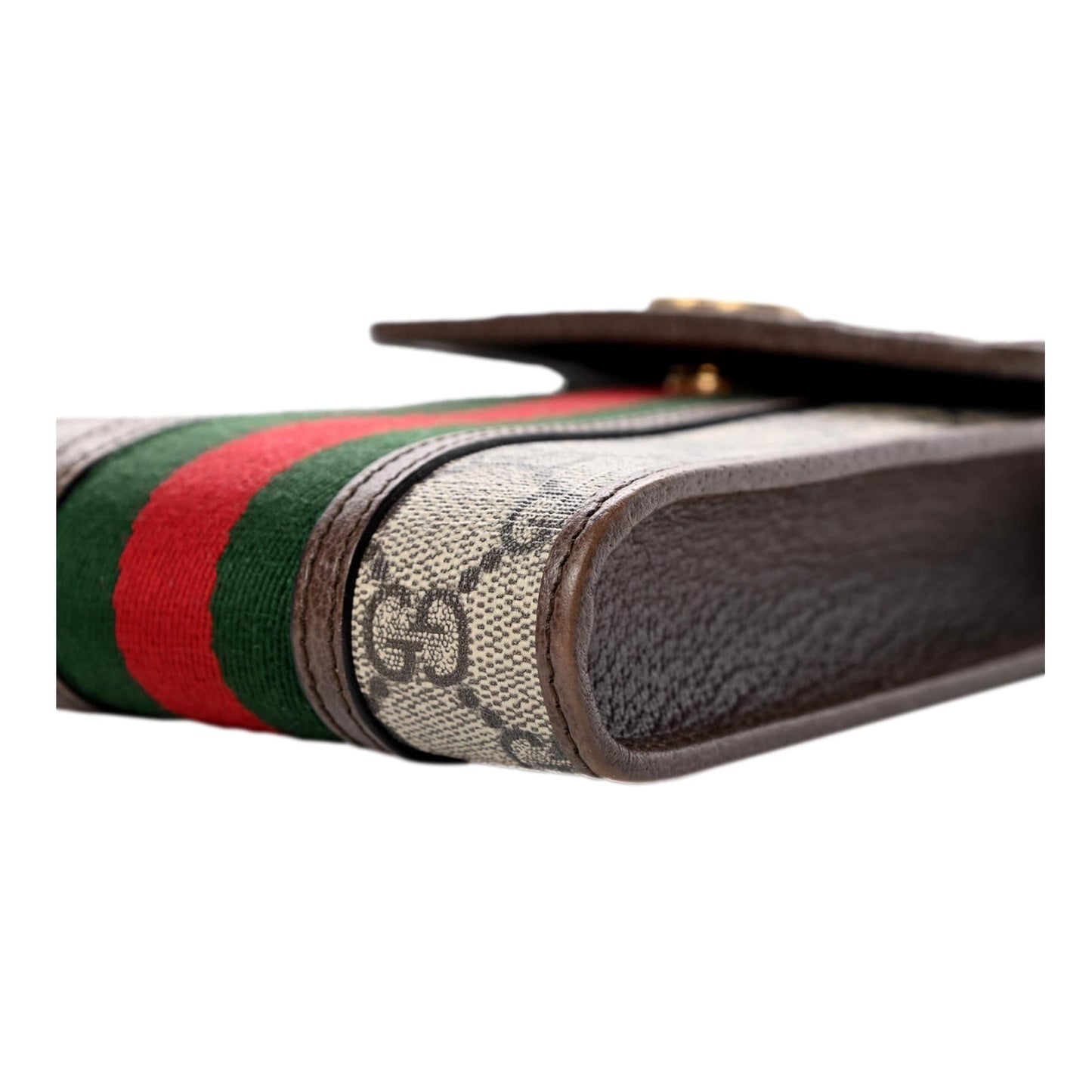 Gucci Ophidia Beige GG Monogram Web Stripe Mini Crossbody Bag