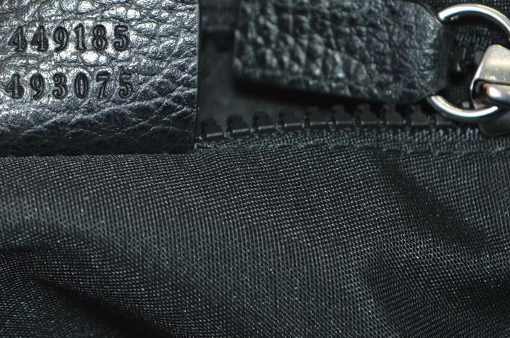 Gucci Unisex GG Guccissima Web Black Canvas Messenger Bag Crossbody 449185