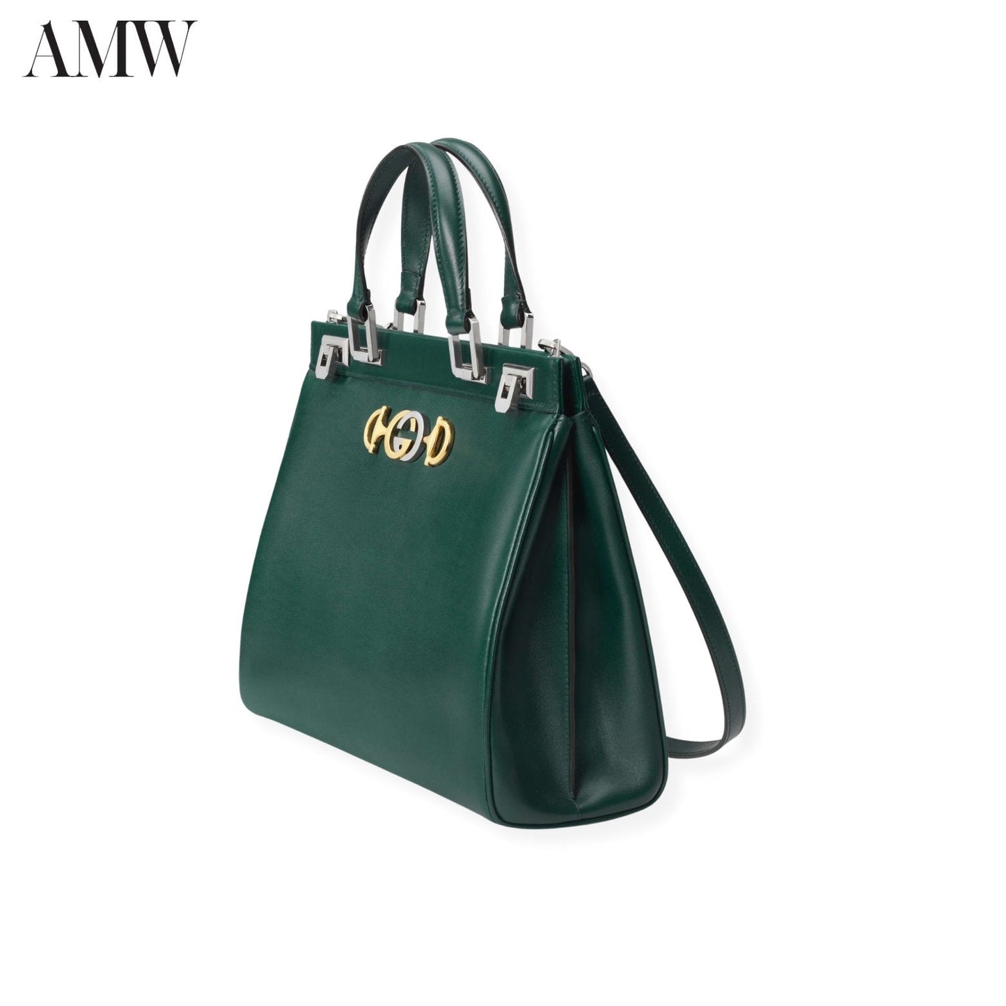 GUCCI Zumi Smooth Leather Medium Top Handle Bag