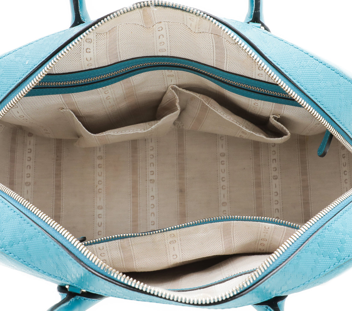 Gucci Turquoise Bright Diamante Top Handle Bag