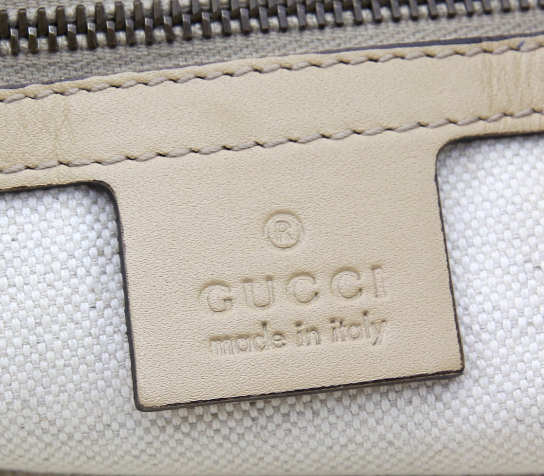 Gucci Brown Lurex Scarlett Tote