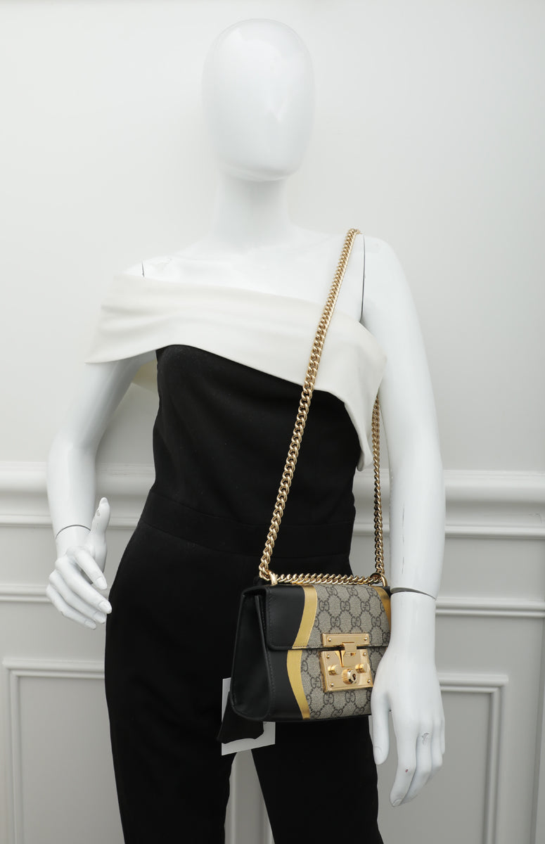 Gucci Tricolor GG Padlock Small Bag