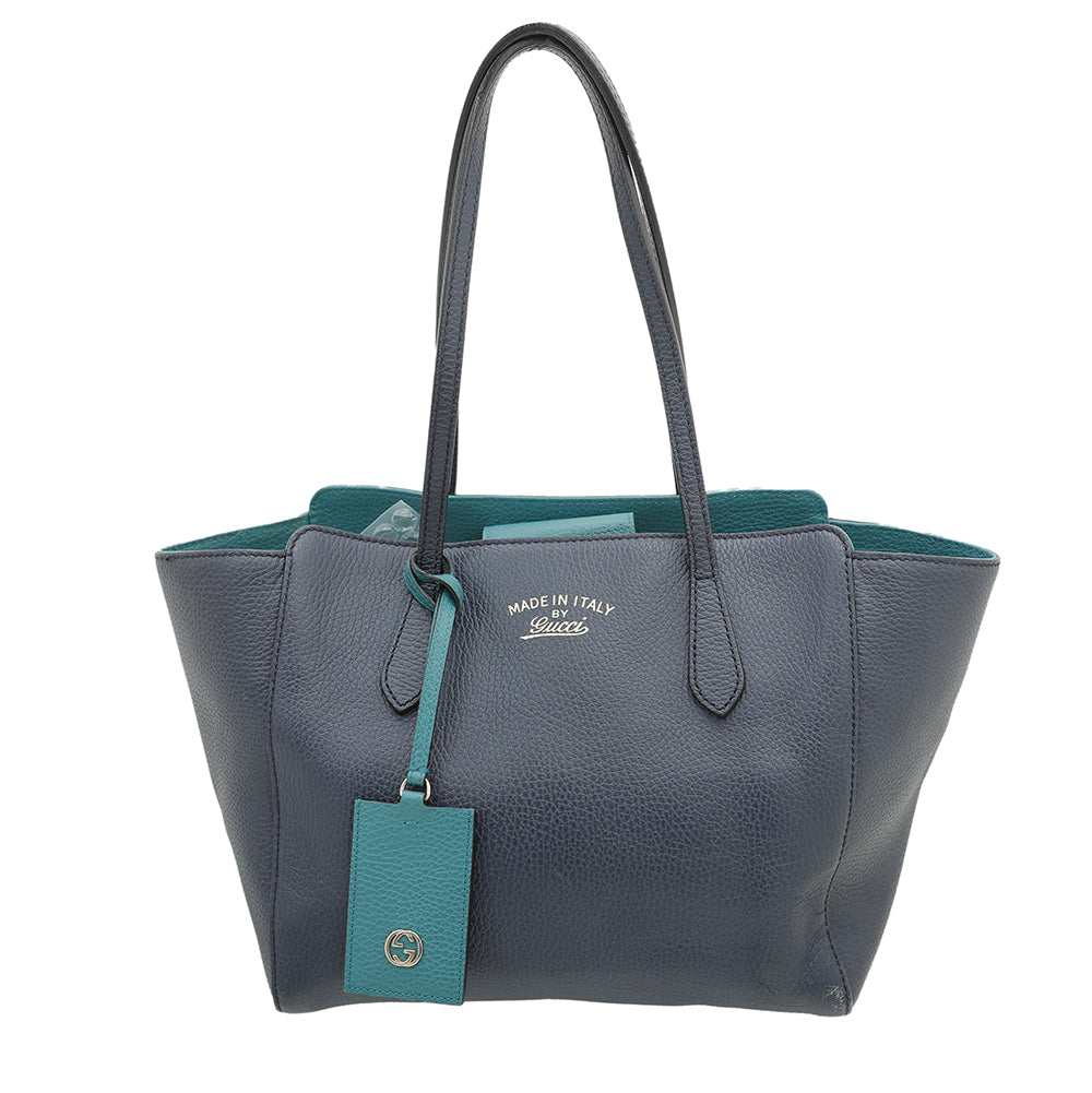 Gucci Blue Swing Small Tote Bag