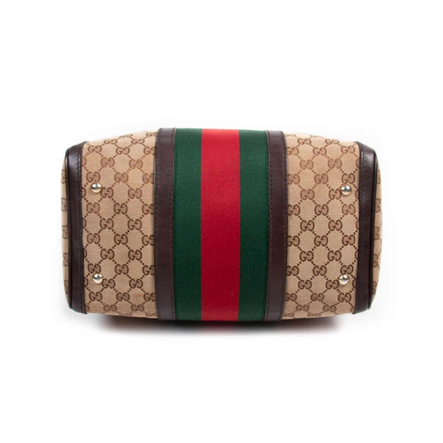Gucci Vintage Web Boston Bag