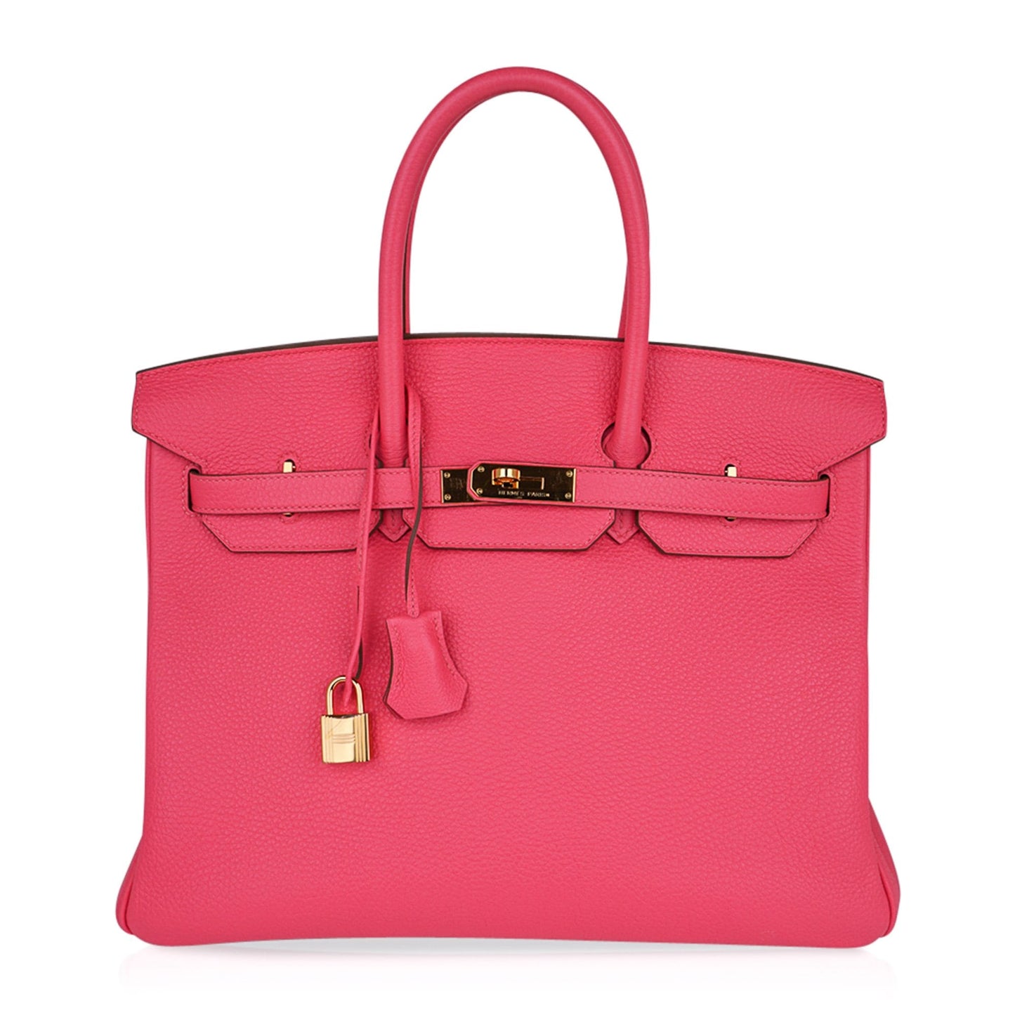 Hermes Birkin 35 Bag Rose Lipstick Pink Togo Gold Hardware