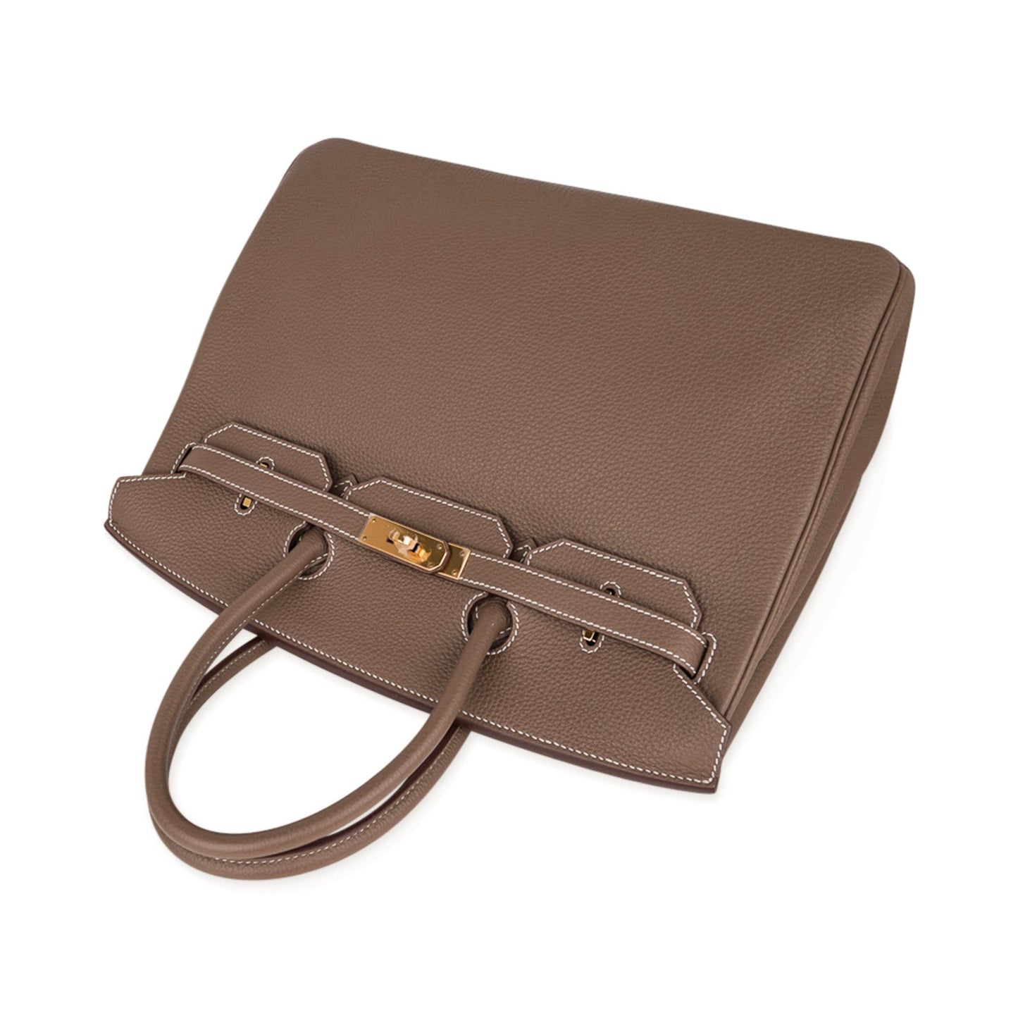 Hermes Birkin 35 Bag Etoupe Gold Hardware Togo Leather Neutral Taupe
