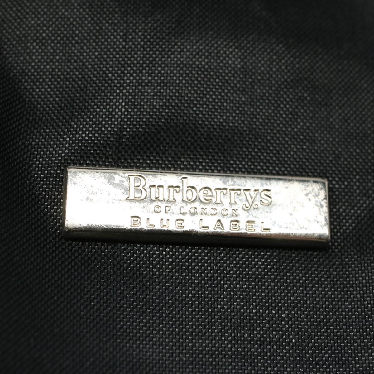 BurberrySs Shoulder Bag Nylon Black Auth hk862