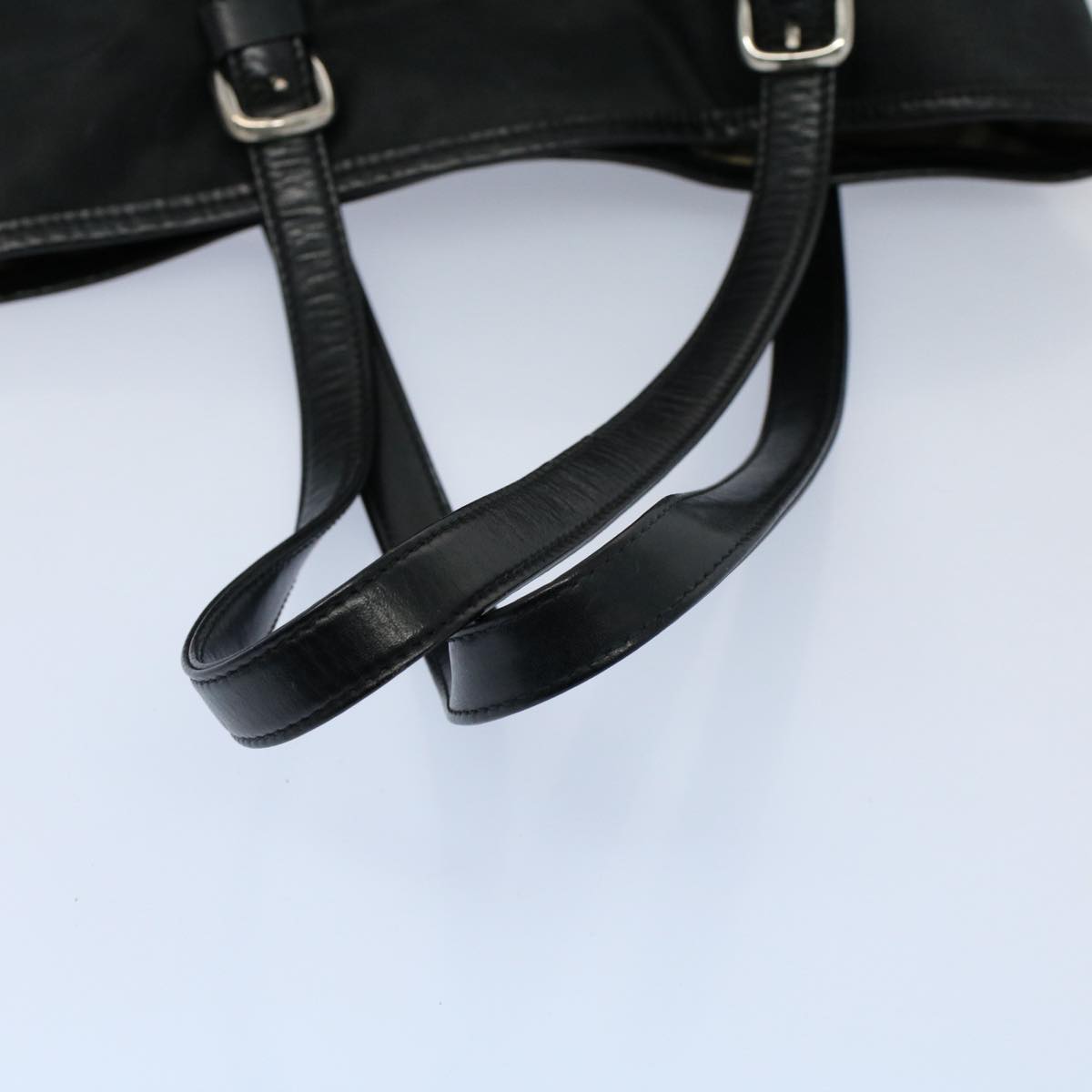BurberrySs Shoulder Bag Nylon Black Auth hk862