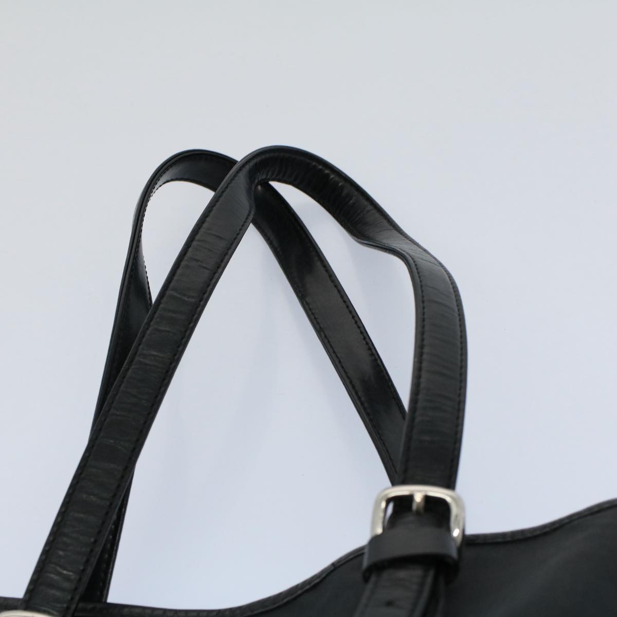 BurberrySs Shoulder Bag Nylon Black Auth hk862