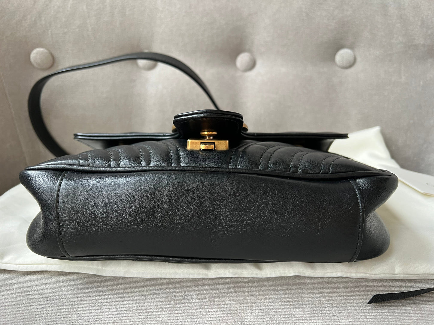 Gucci GG Black Marmont Mini Shoulder Bag (RRP £1,700)