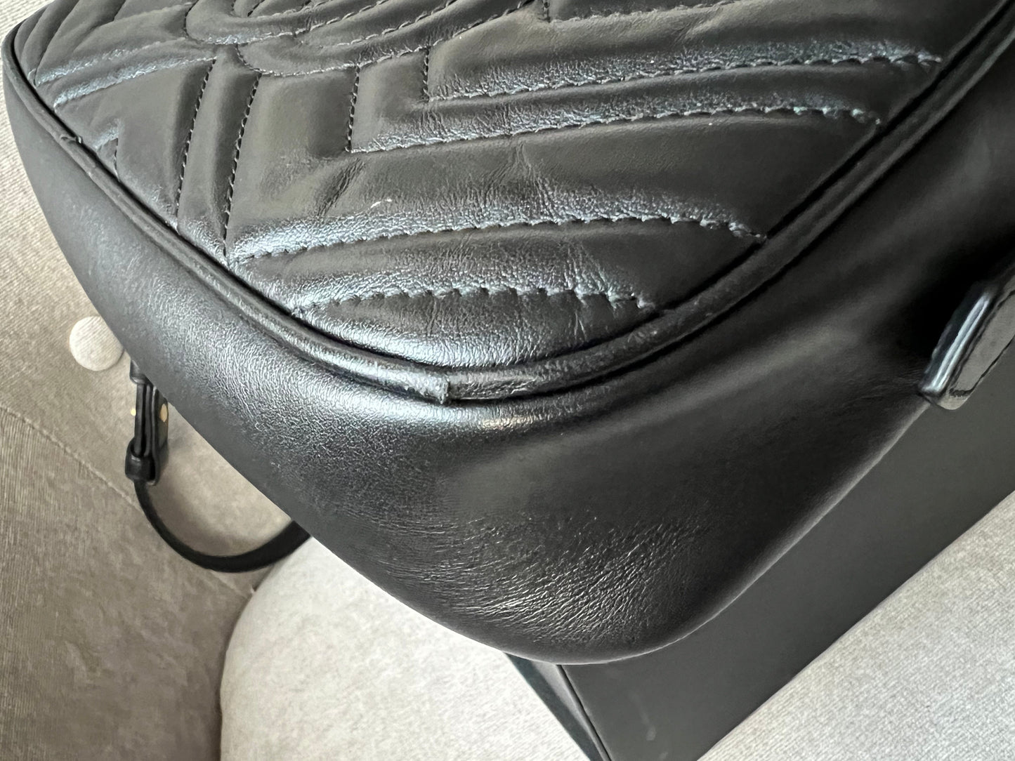 Gucci GG Black Marmont Small Shoulder Bag (RRP £1250)