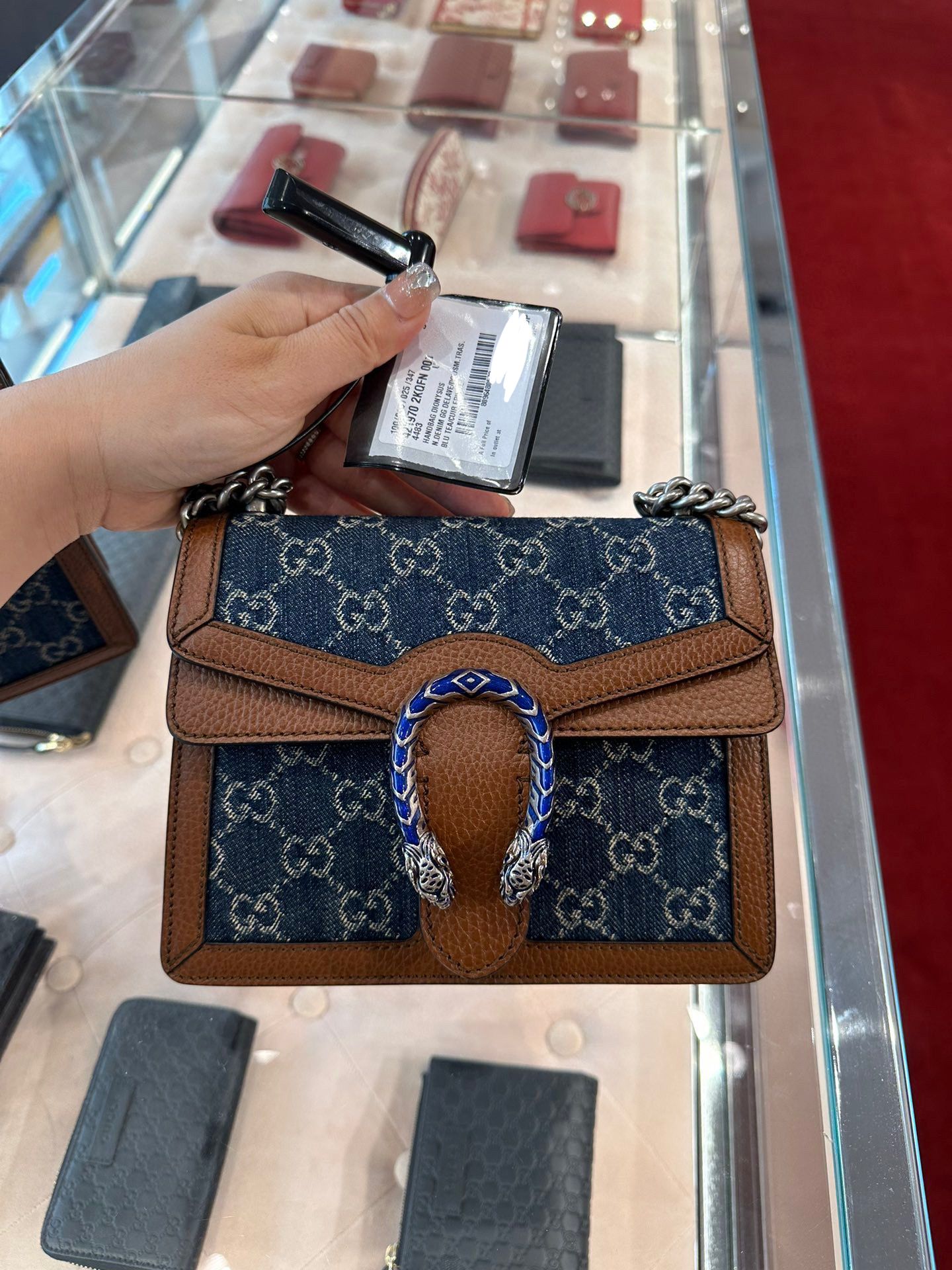 Preorder Gucci denim mini Dionysus handbag