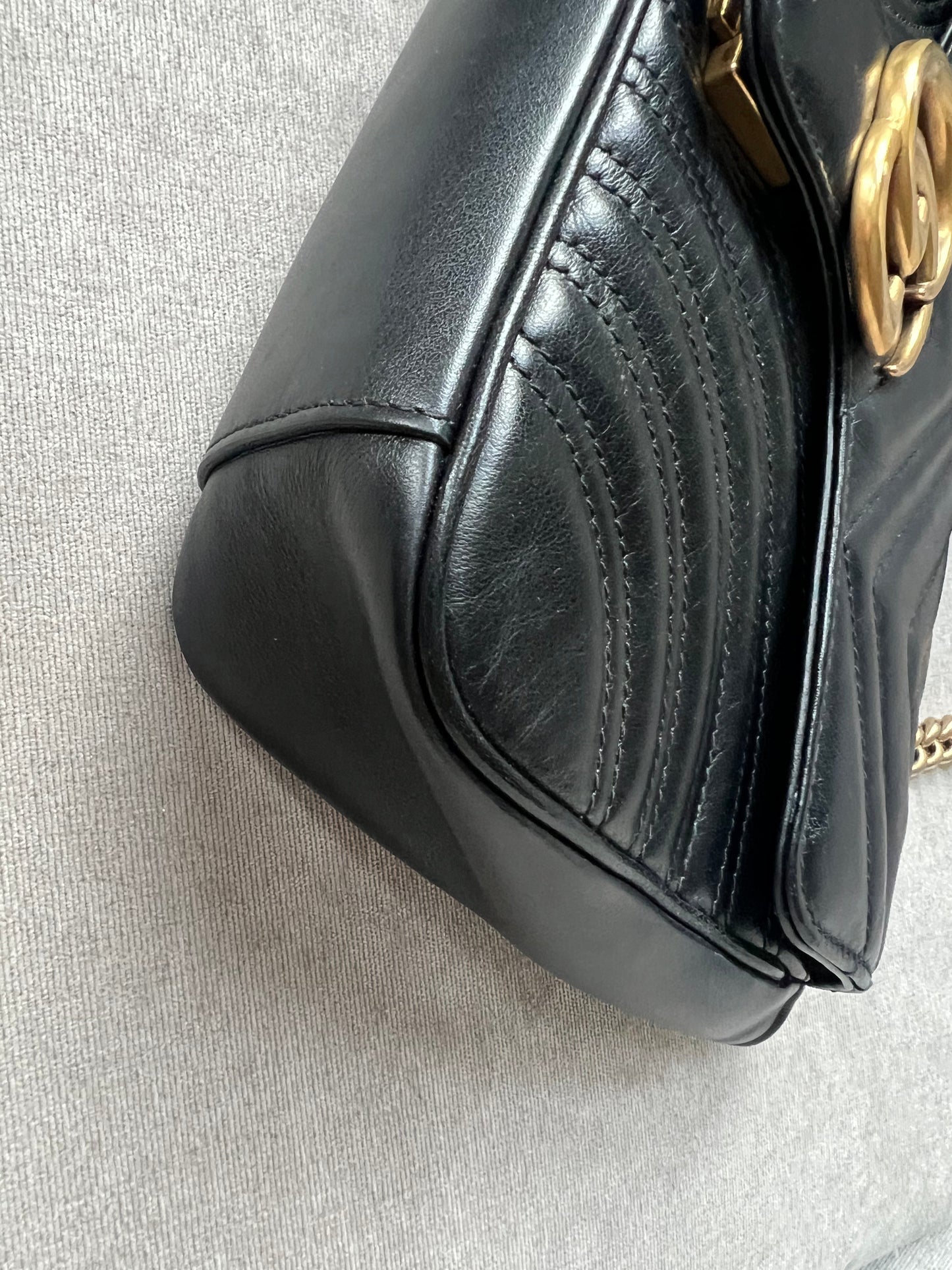 Gucci GG Black Marmont Small Shoulder Bag