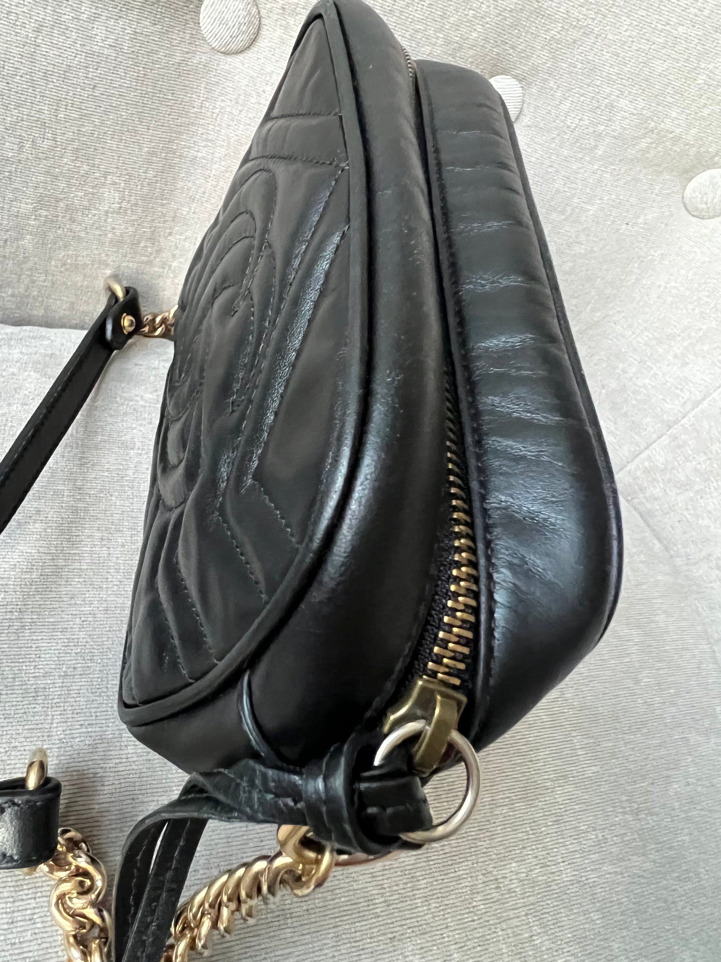 Gucci GG Black Marmont Mini Shoulder Bag (RRP £1,160)