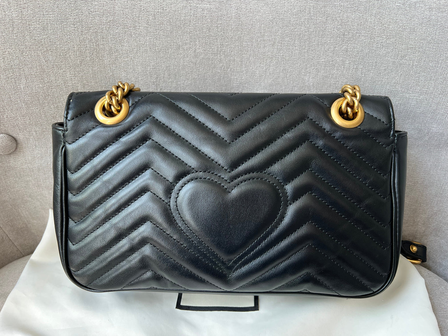 Gucci GG Black Marmont Small Shoulder Bag (RRP £1800)