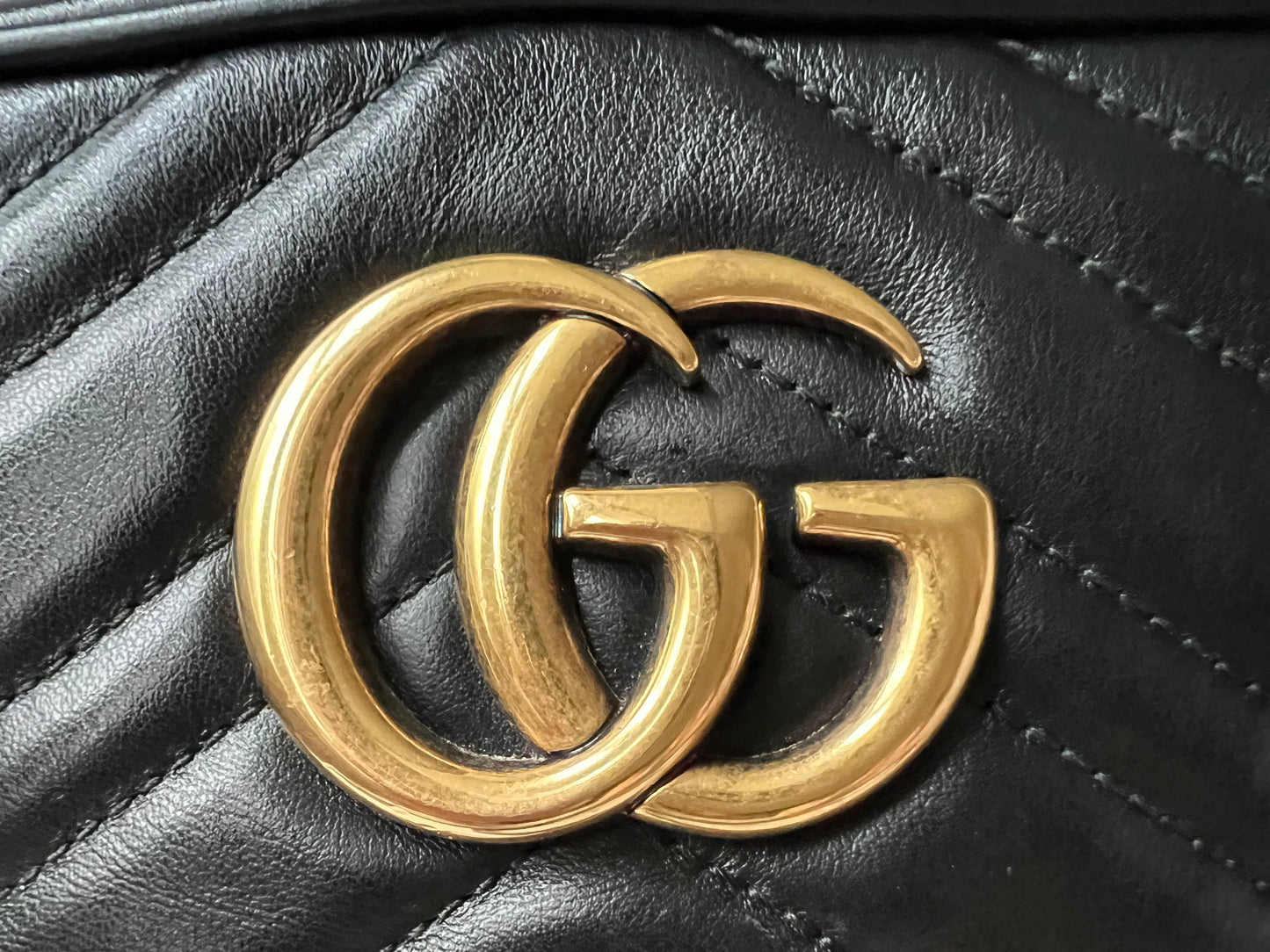 Gucci GG Black Marmont Small Shoulder Bag