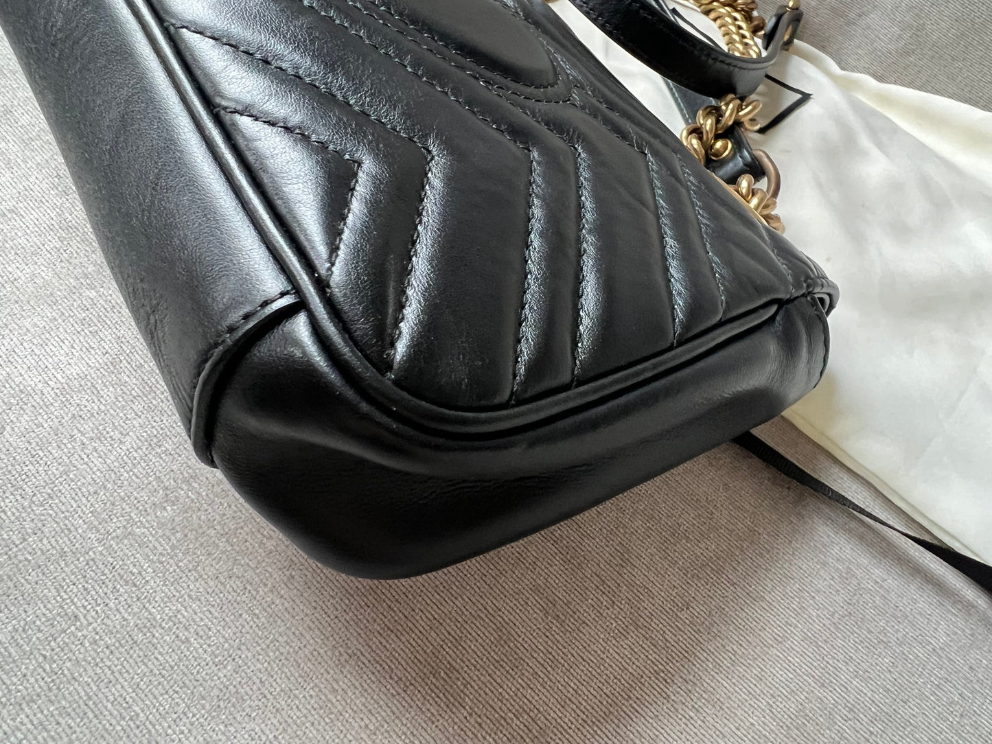 Gucci GG Black Marmont Mini Shoulder Bag (RRP £1,700)