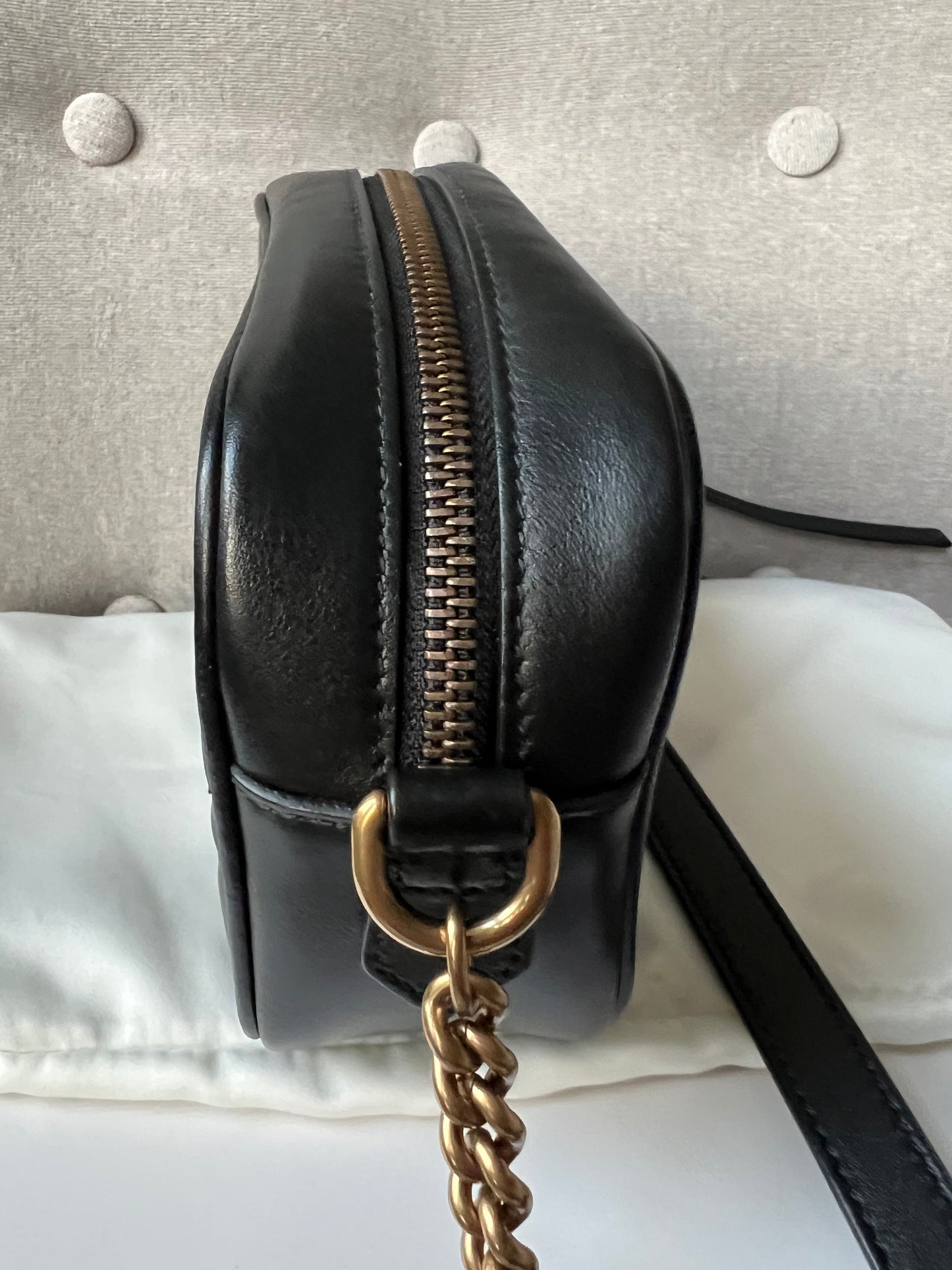 Gucci GG Black Marmont Mini Shoulder Bag (RRP £1,160)