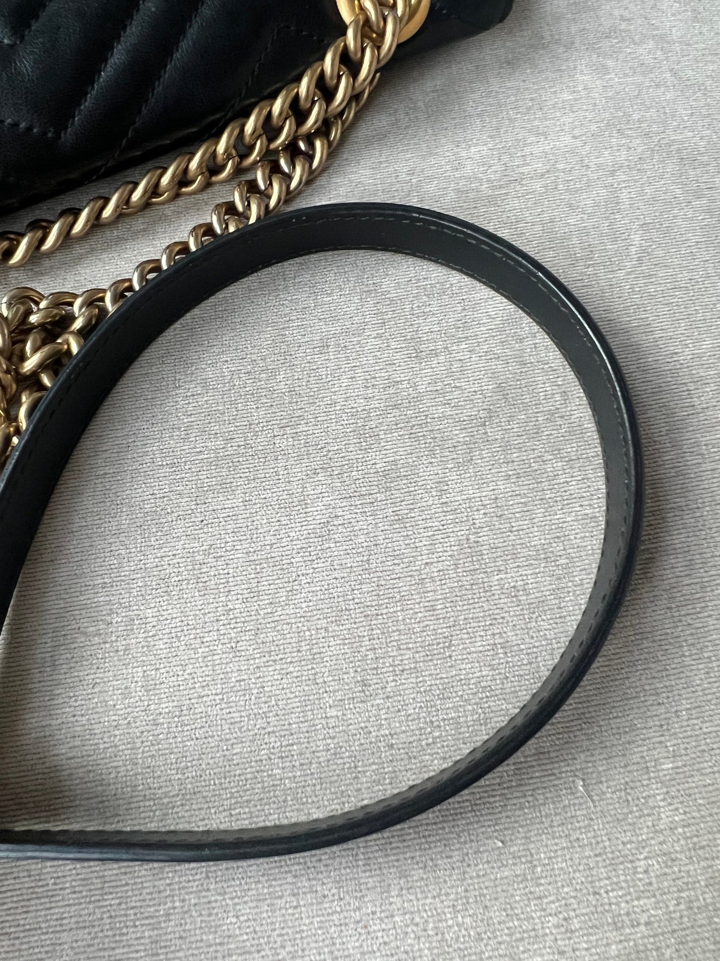 Gucci GG Black Marmont Small Shoulder Bag