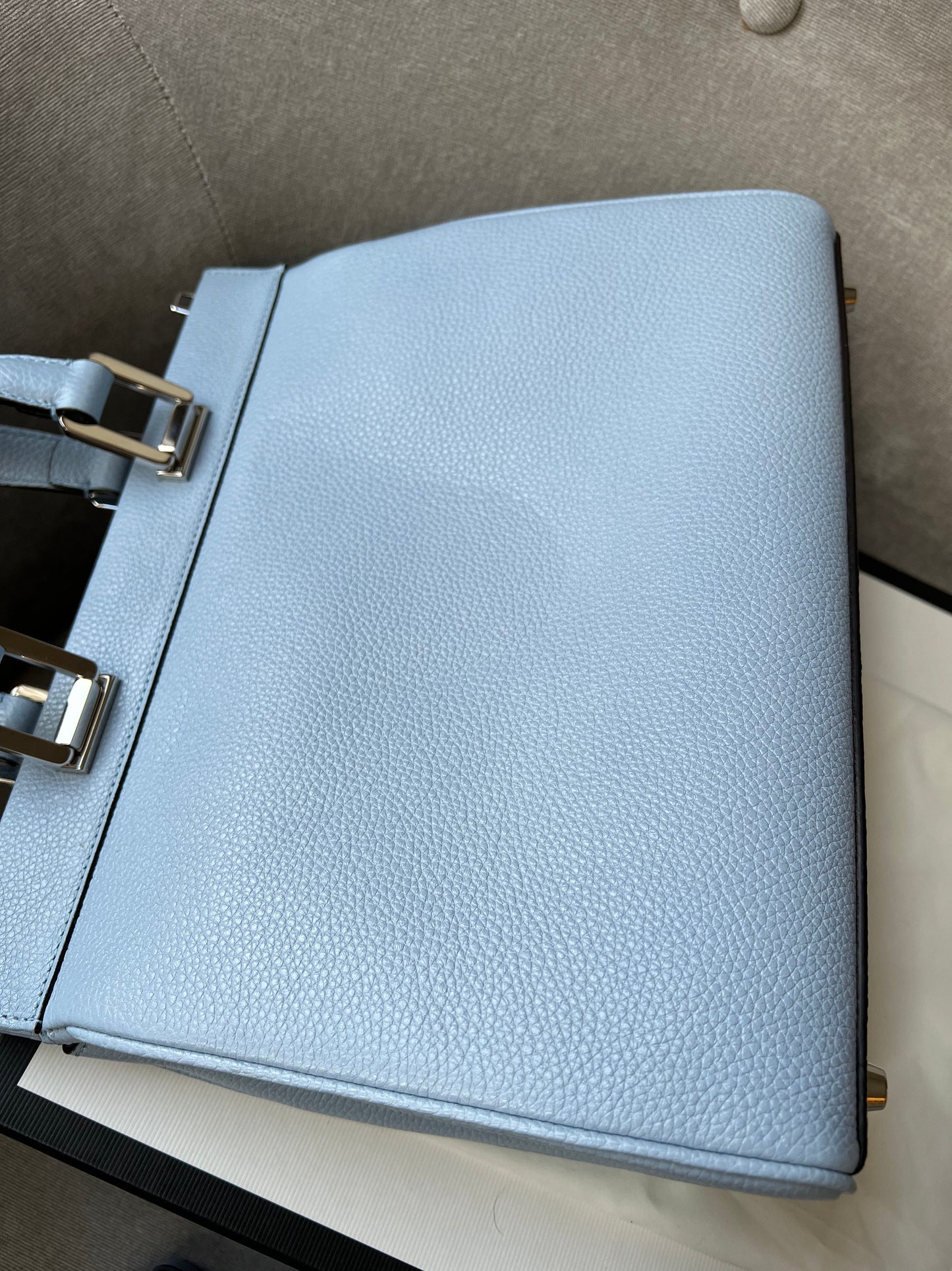 Gucci Pale Blue Medium Zumi Tote (RRP £2210)
