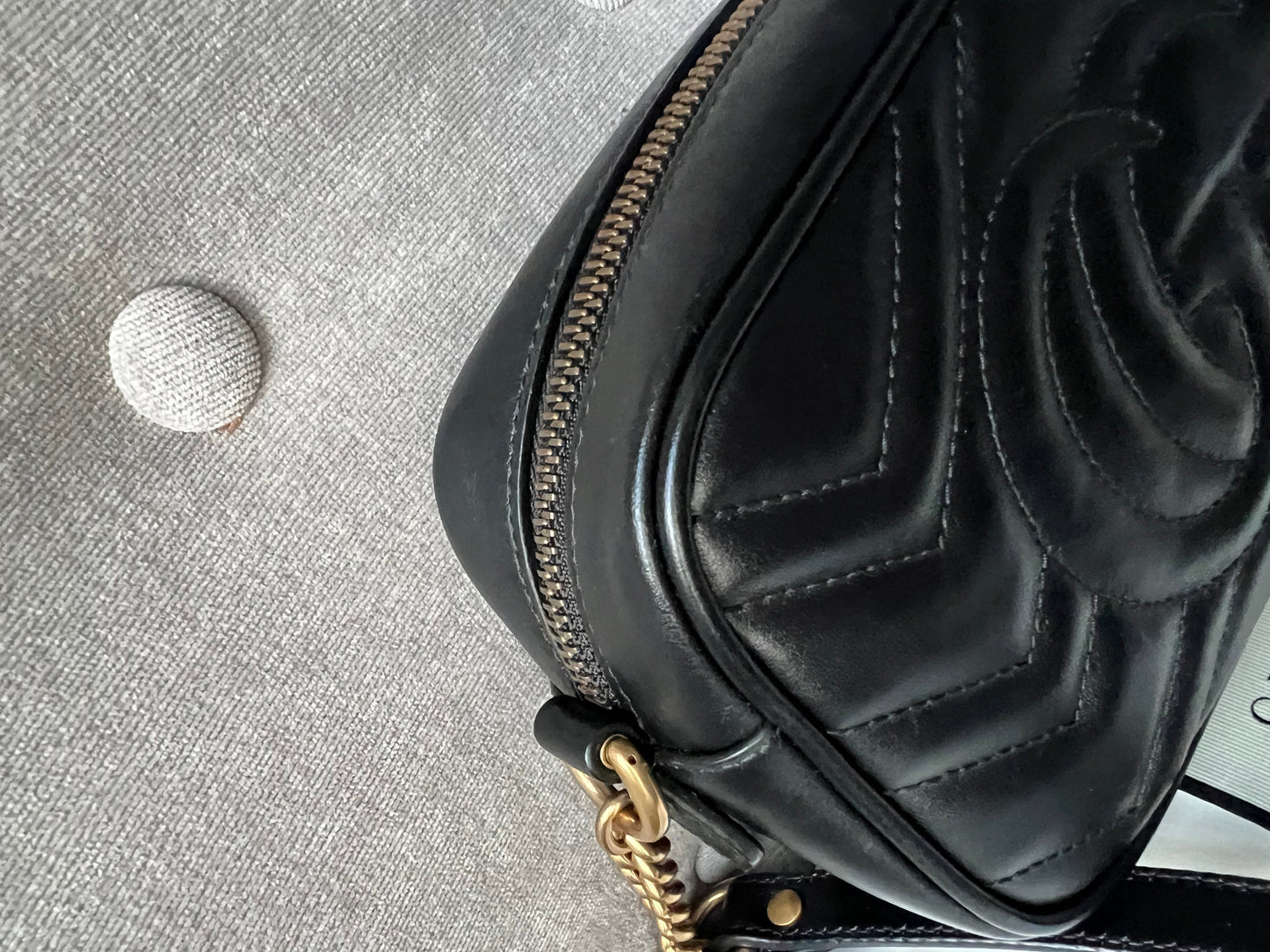 Gucci GG Black Marmont Mini Shoulder Bag (RRP £1,160)