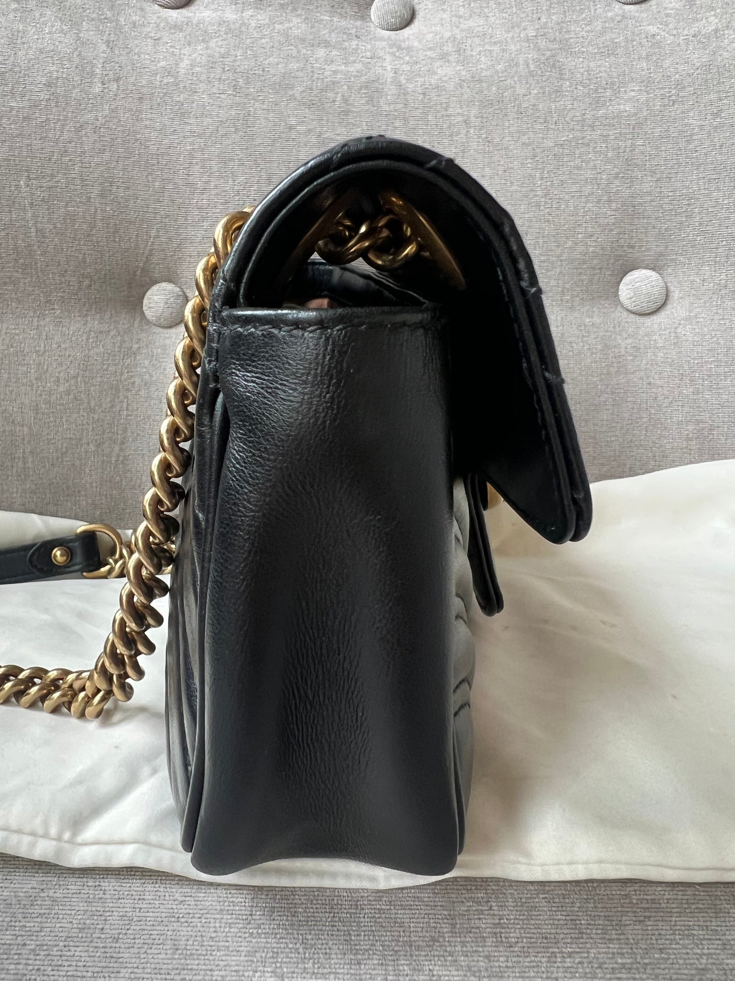 Gucci GG Black Marmont Mini Shoulder Bag (RRP £1,700)