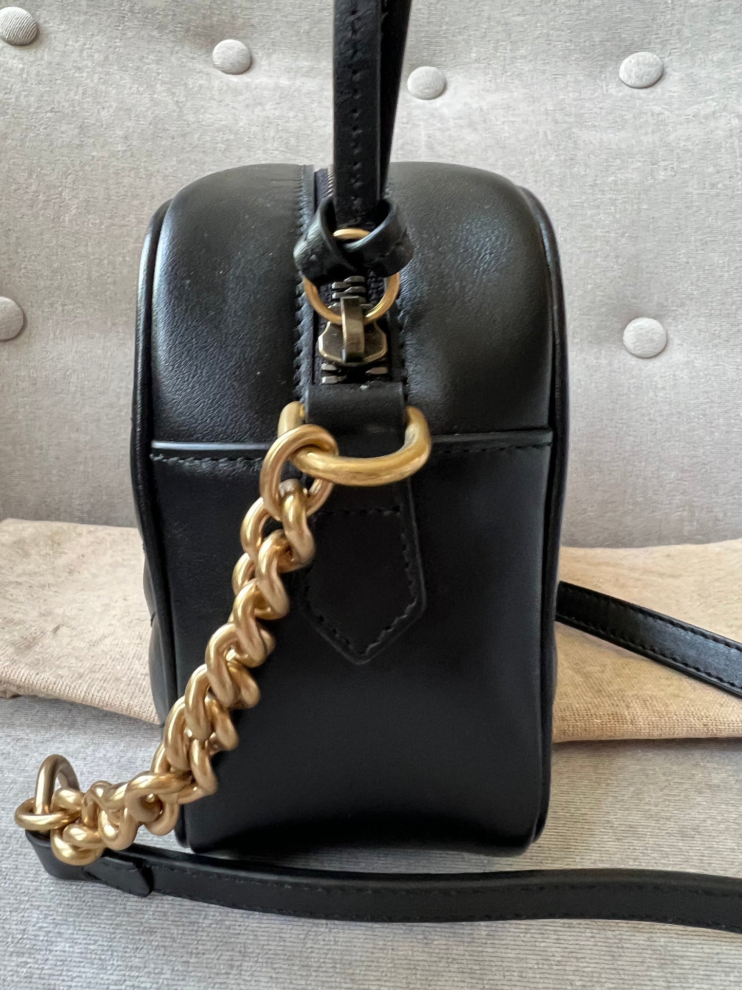 Gucci GG Black Marmont Small Shoulder Bag