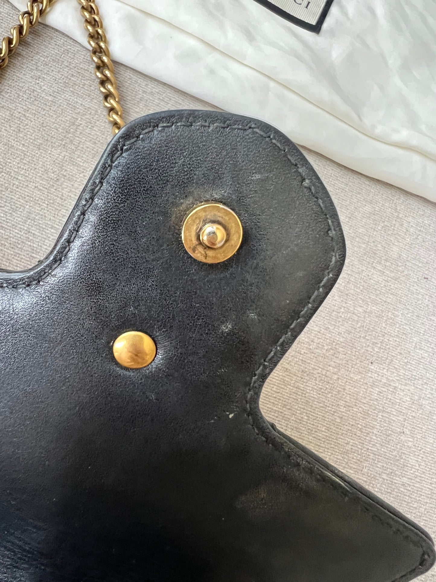 Gucci GG Black Marmont Super Mini Shoulder Bag