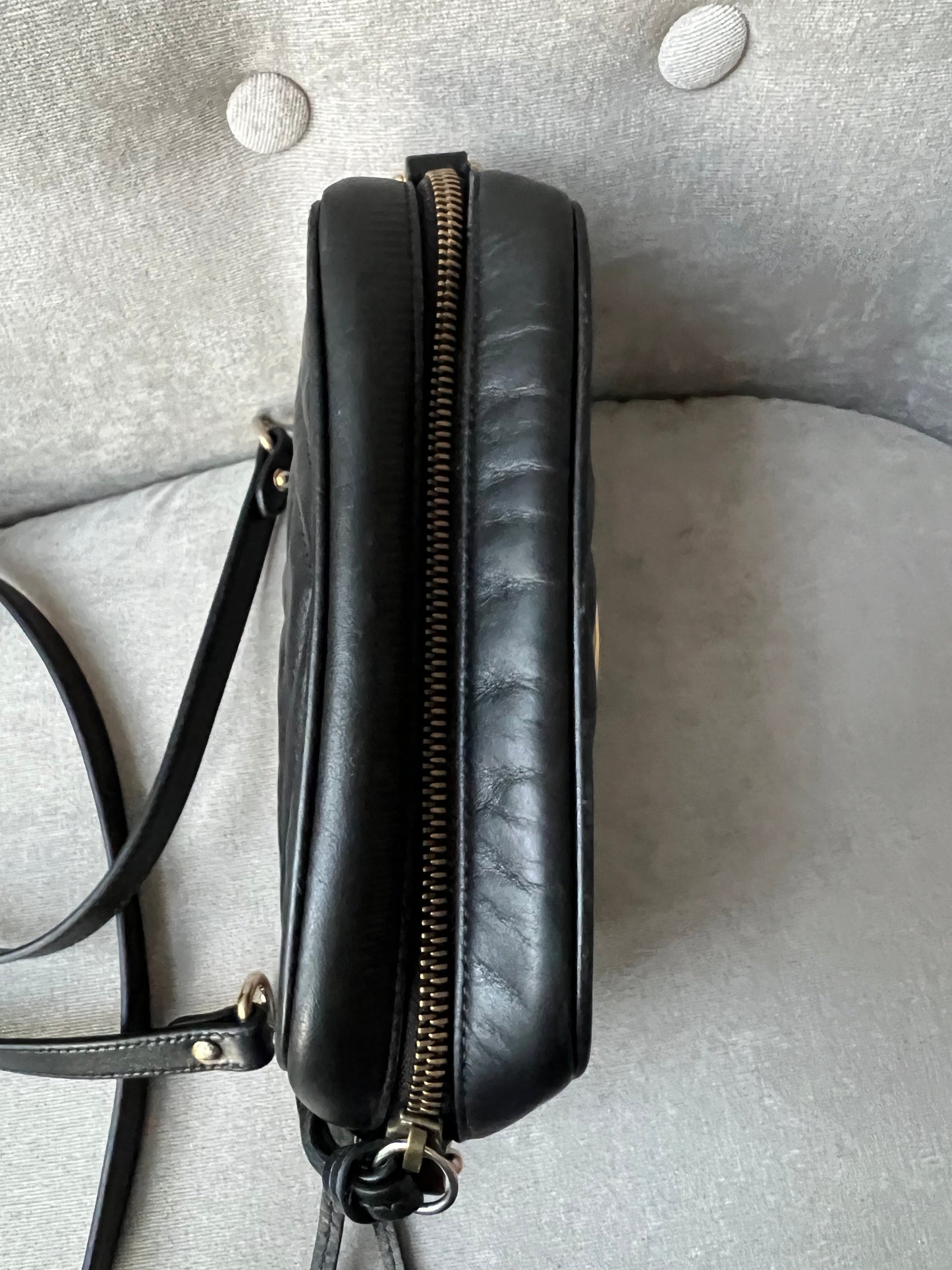 Gucci GG Black Marmont Mini Shoulder Bag (RRP £1,160)