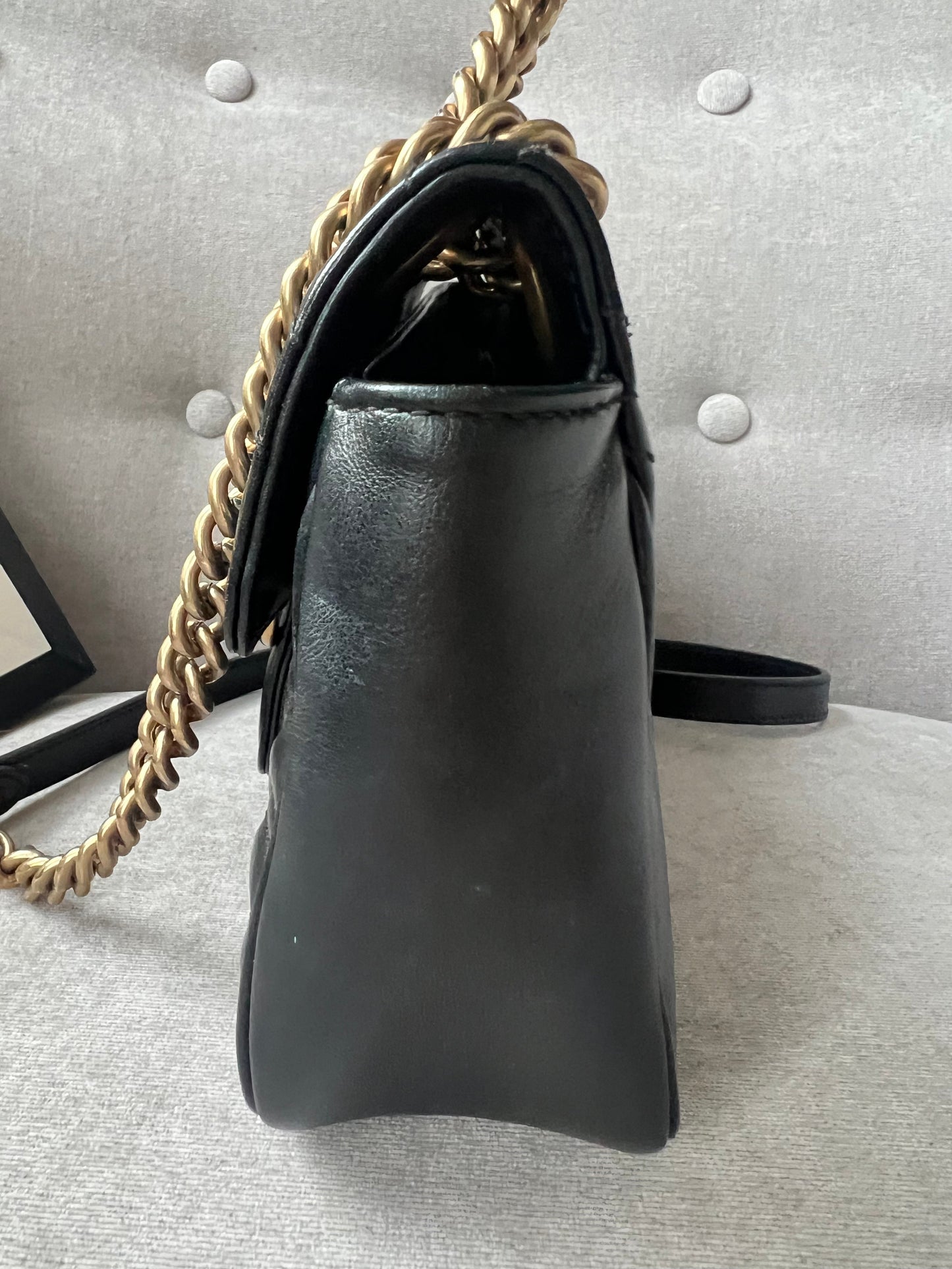 Gucci GG Black Marmont Small Shoulder Bag
