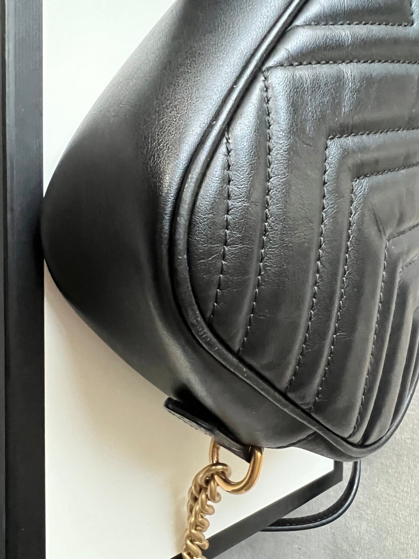 Gucci GG Black Marmont Small Shoulder Bag (RRP £1250)
