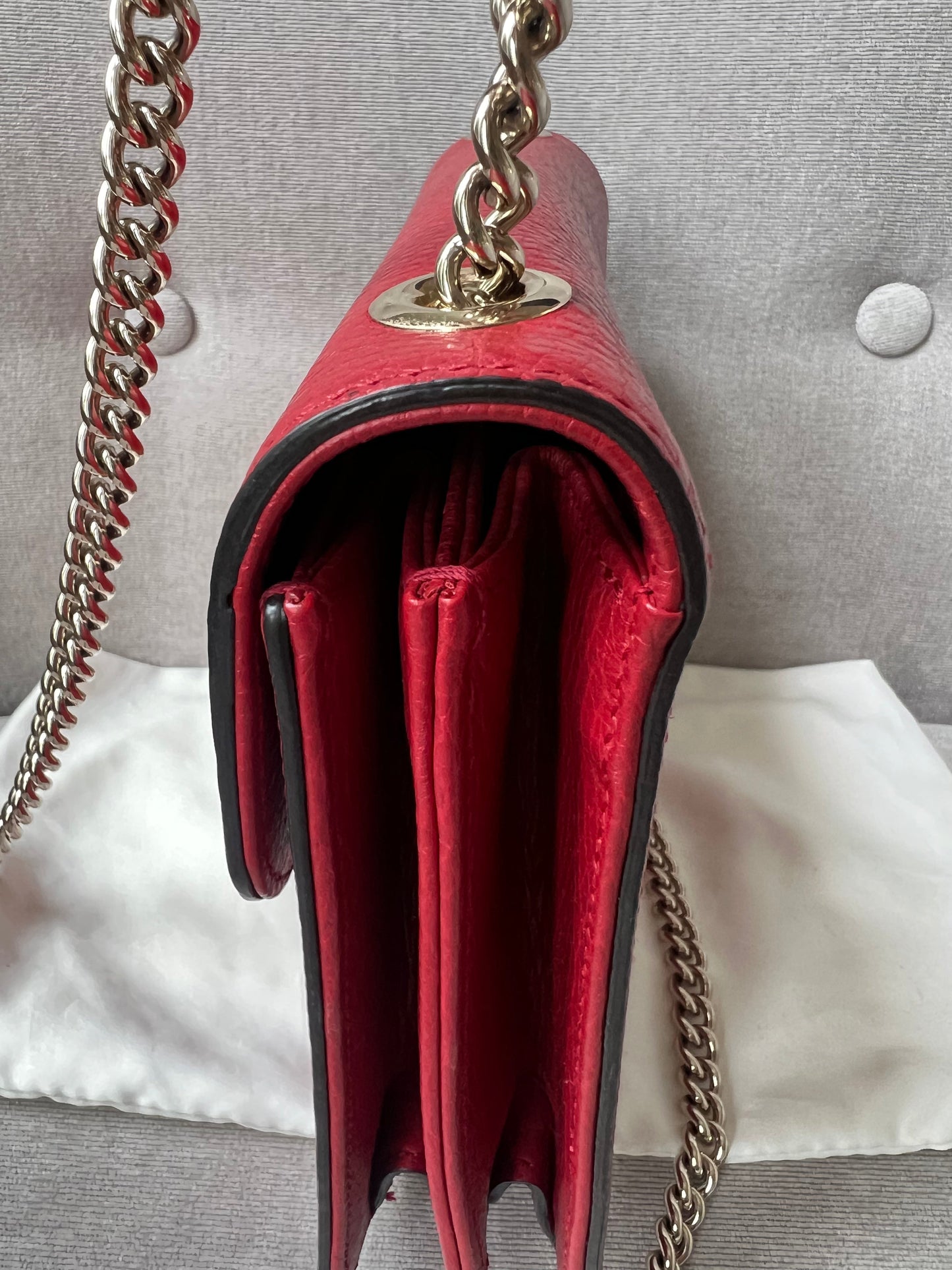 Gucci Interlocking GG Red Small Shoulder Bag