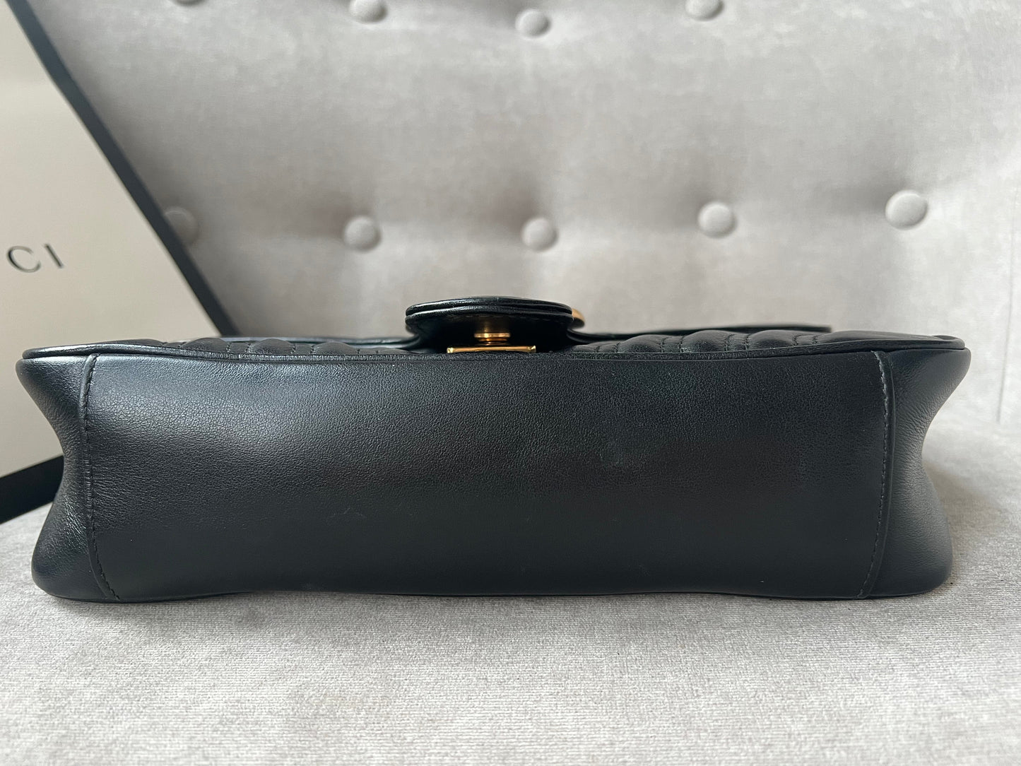 Gucci GG Black Marmont Small Shoulder Bag