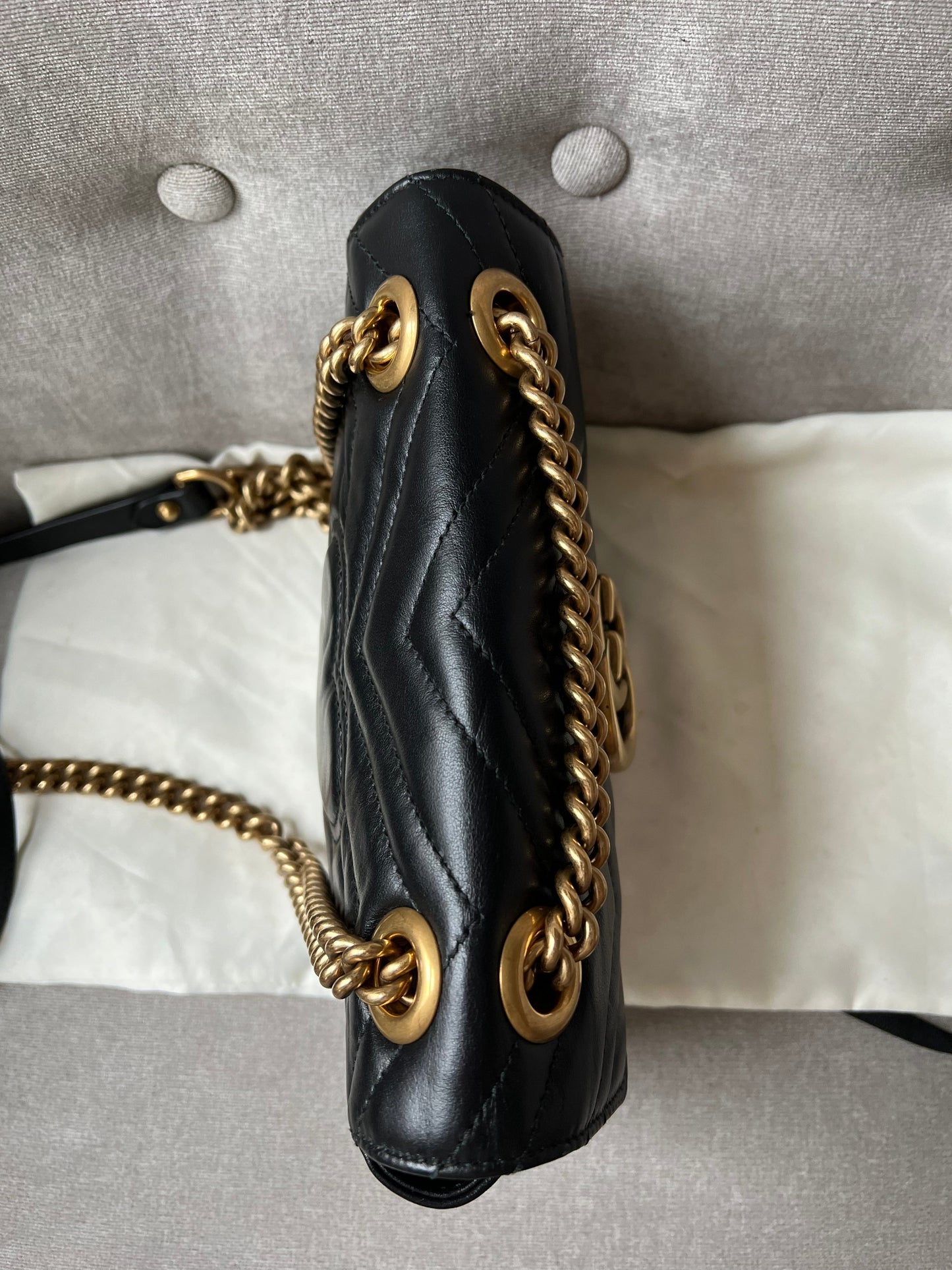 Gucci GG Black Marmont Mini Shoulder Bag (RRP £1,700)