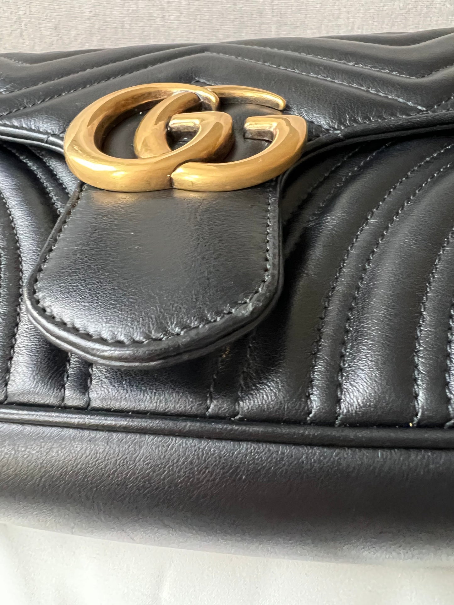 Gucci GG Black Marmont Small Shoulder Bag (RRP £1800)