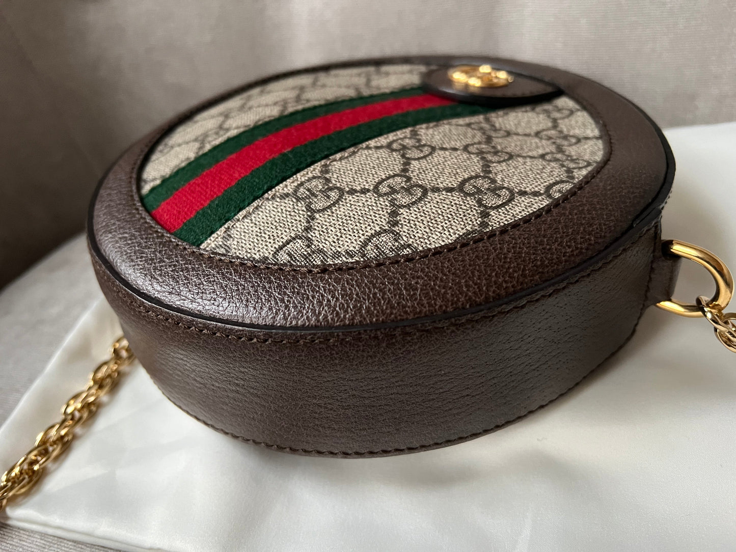 Gucci GG Ophidia Mini GG Round Shoulder Bag (RRP £1,160)