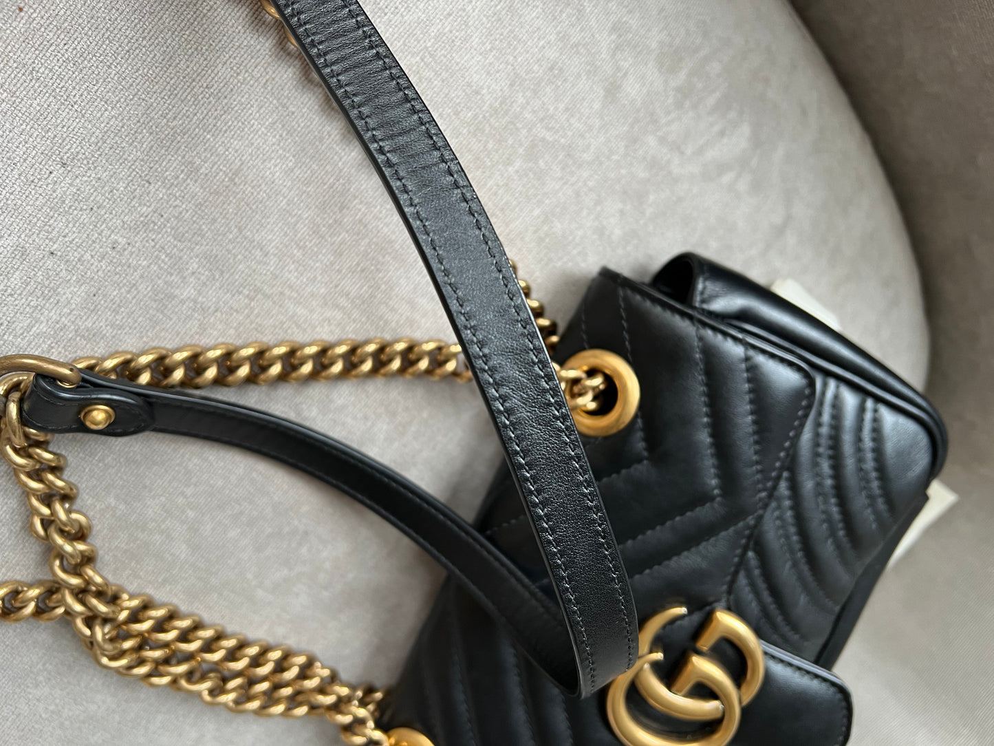 Gucci GG Black Marmont Mini Shoulder Bag (RRP £1,700)