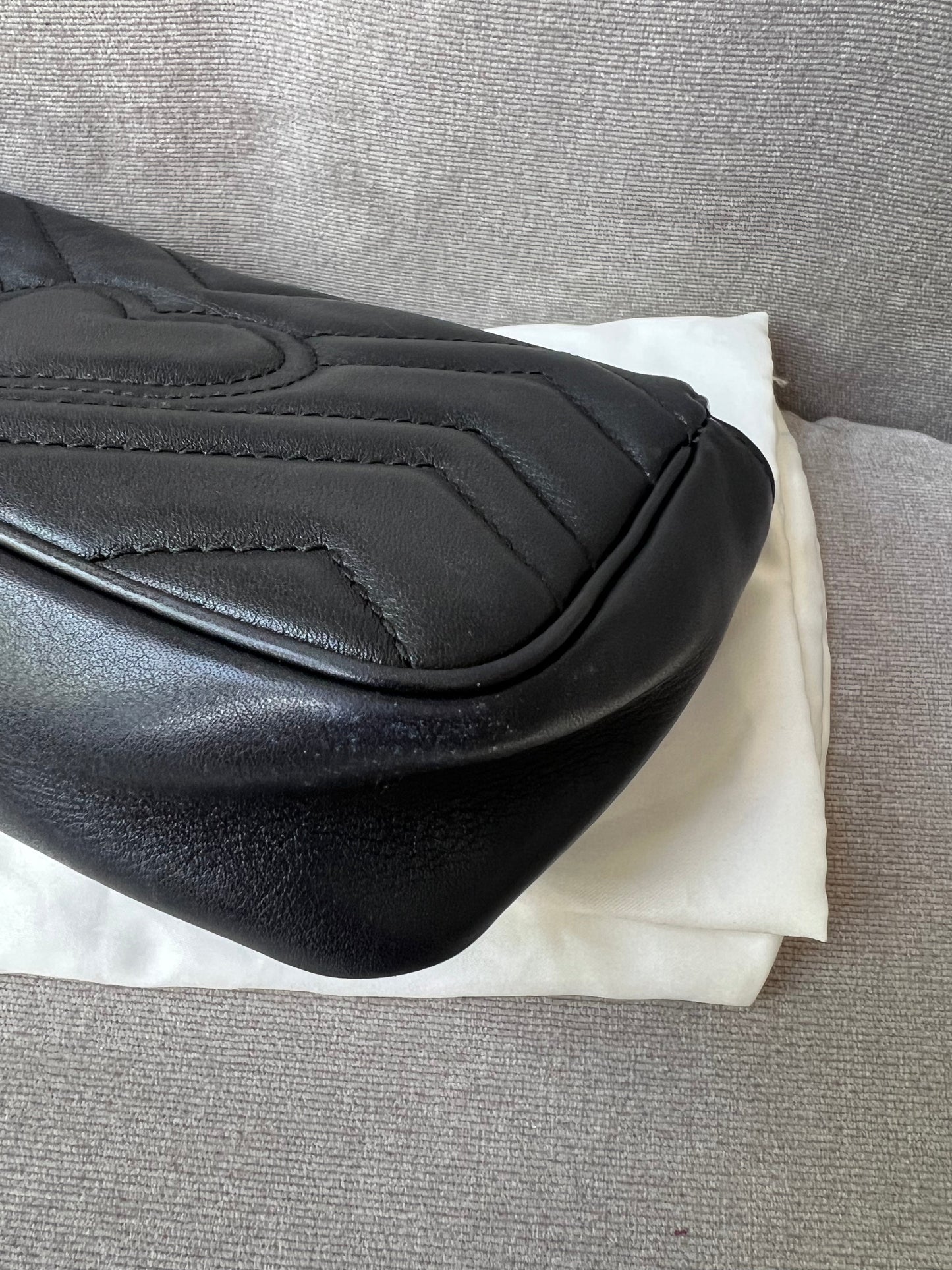 Gucci GG Black Marmont Super Mini Shoulder Bag