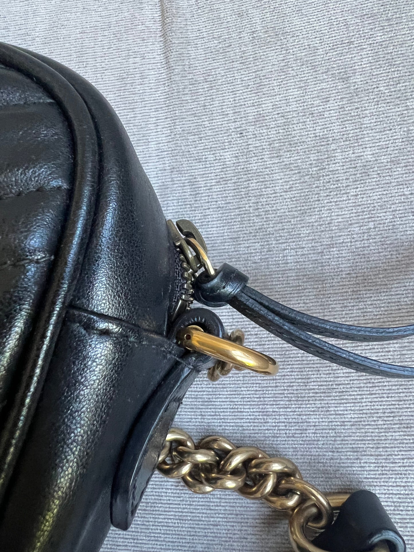 Gucci GG Black Marmont Small Shoulder Bag